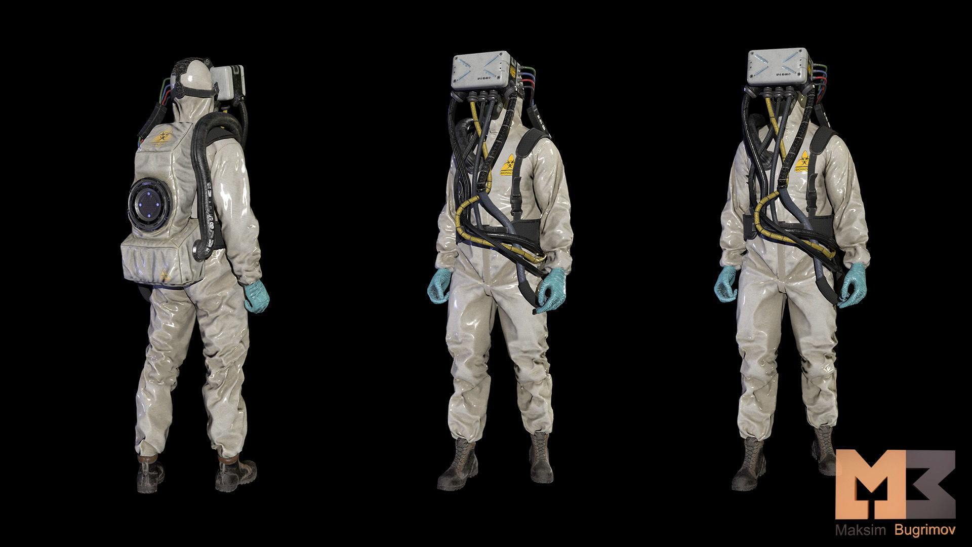 Monster In Capsule Low-poly 3D model_23