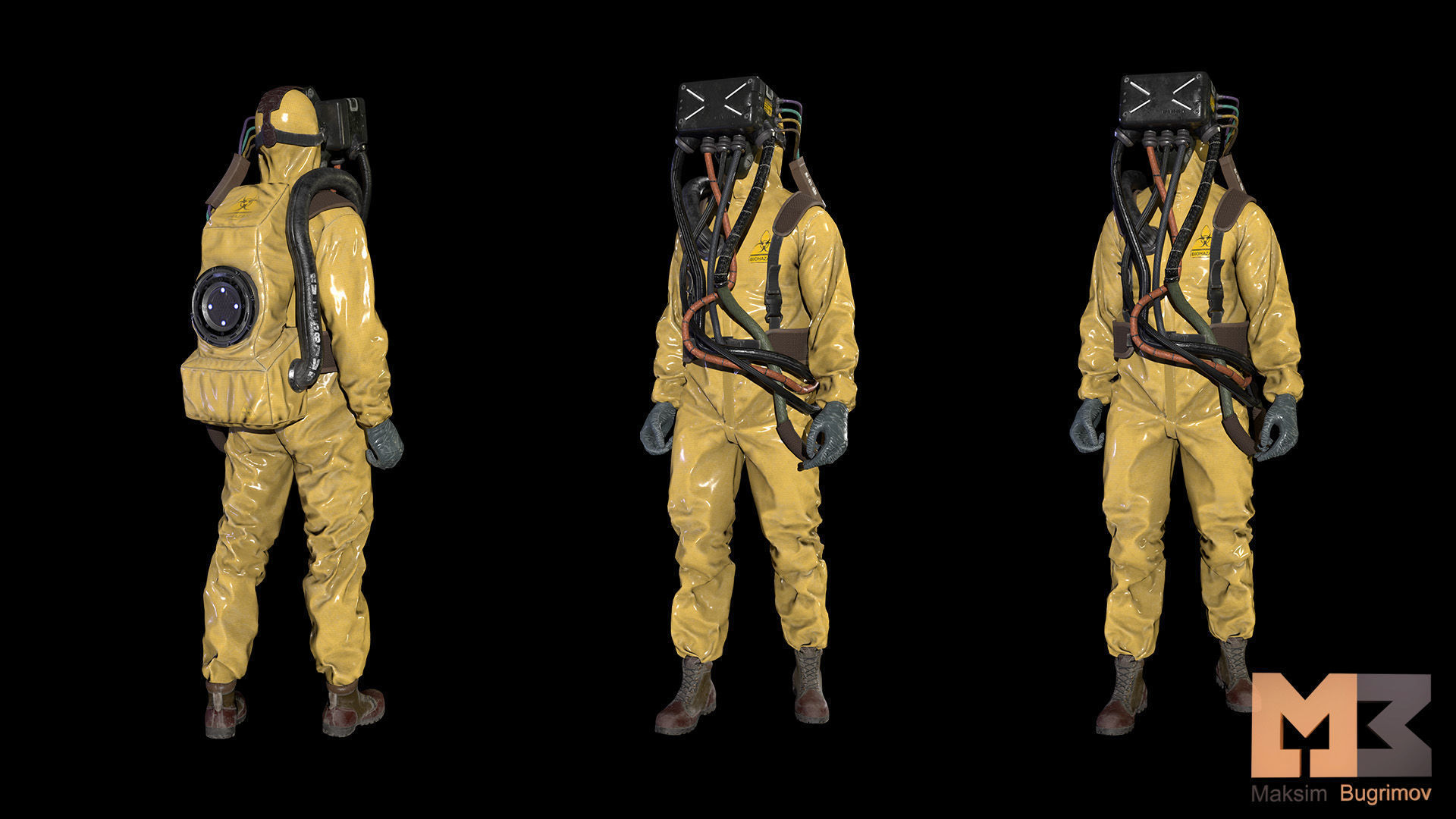 Monster In Capsule Low-poly 3D model_24