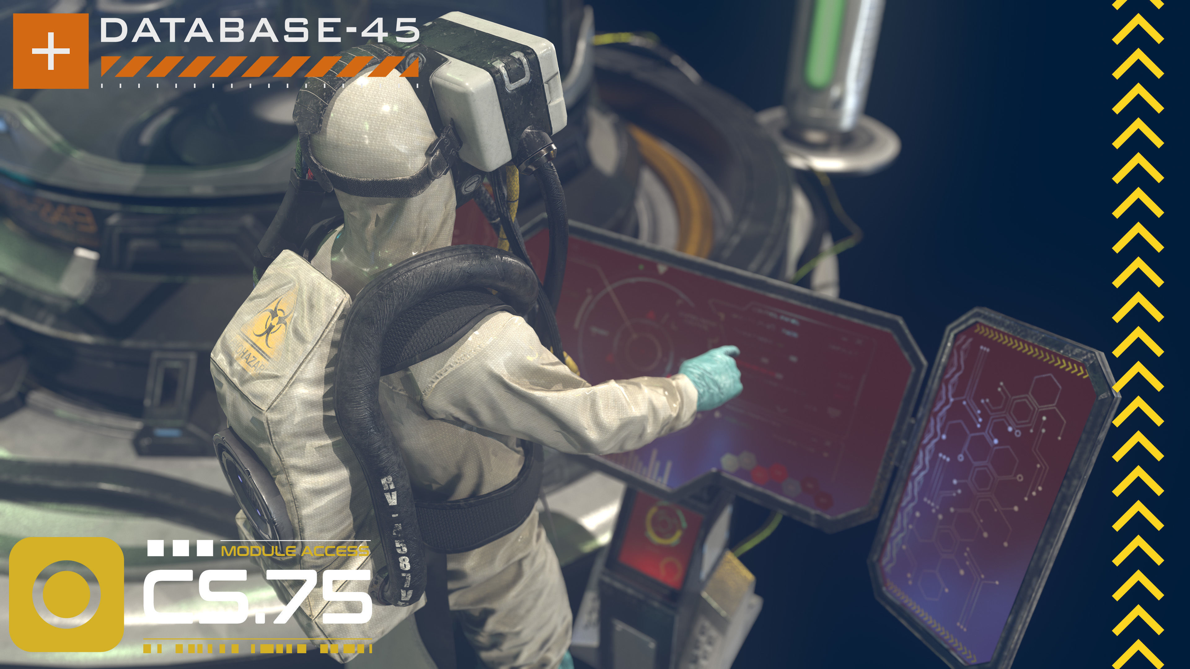 Monster In Capsule Low-poly 3D model_9