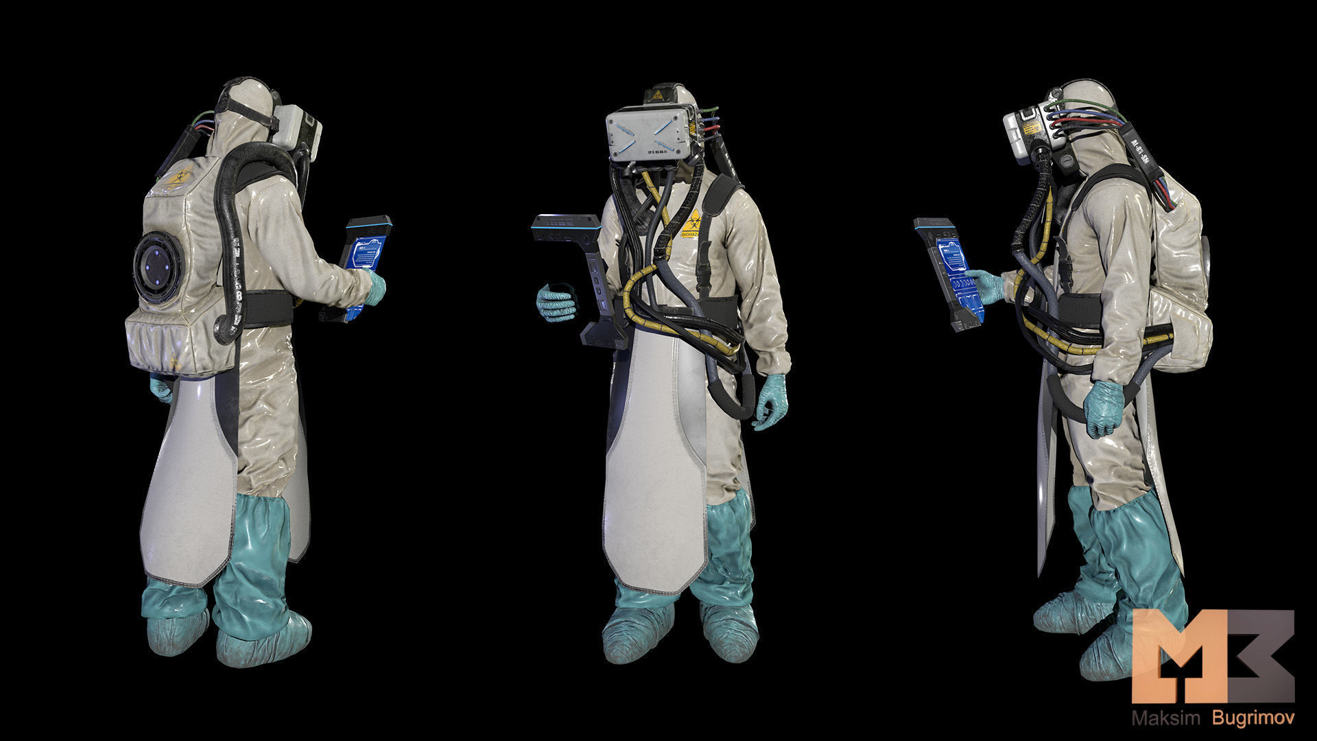 Monster In Capsule Low-poly 3D model_18