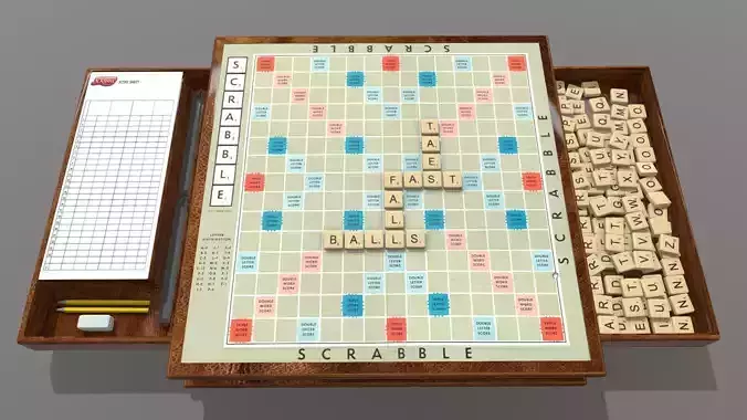 Scrabble 3D model