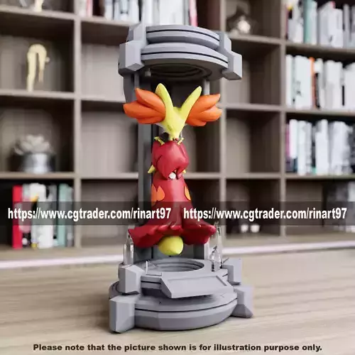Delphox in the lab from pokemon 3D print model