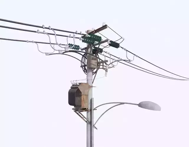 Utility Power Pole Street