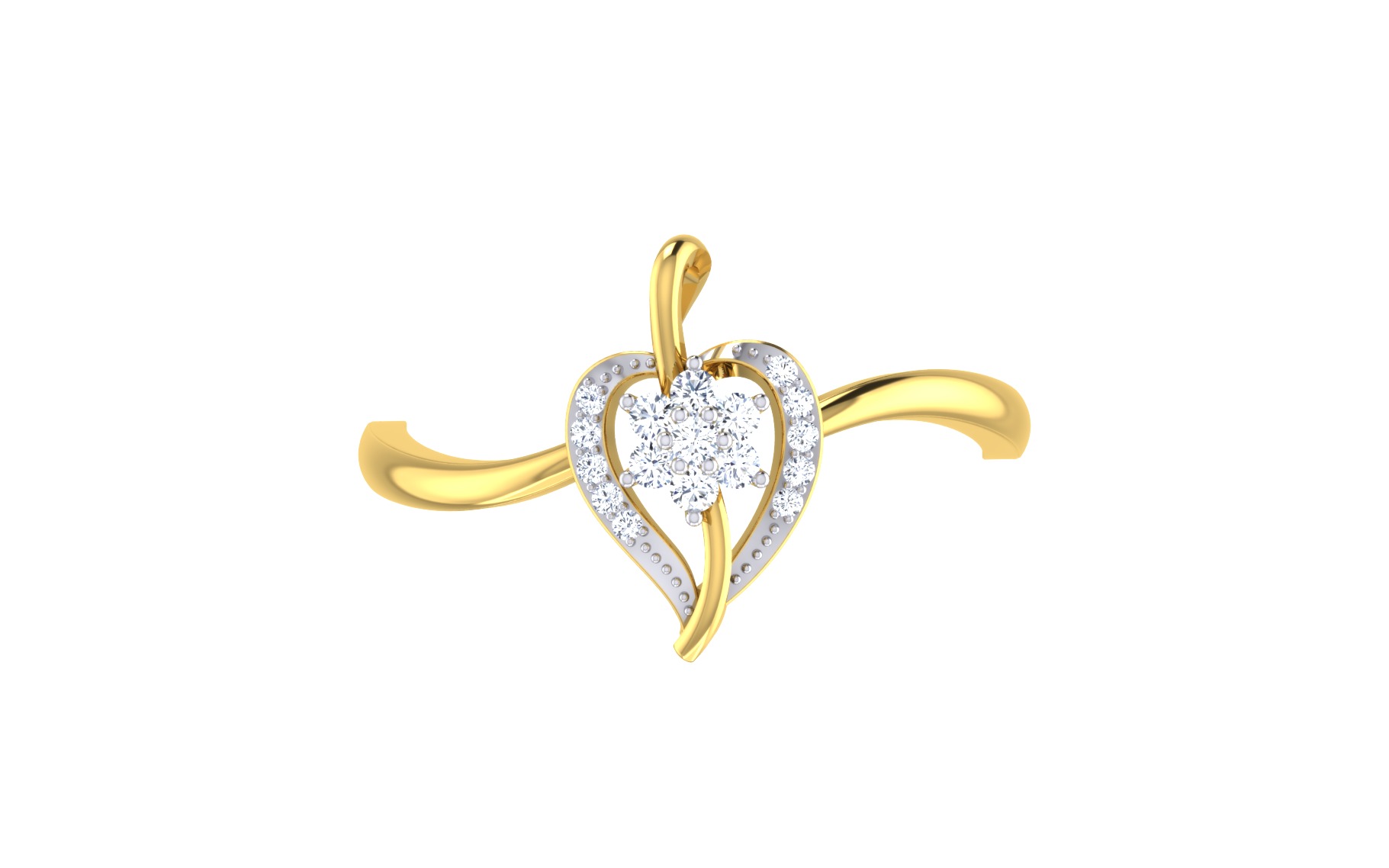 Women Ring Render 3dm STL OBJ FBX Details 3D print model_7