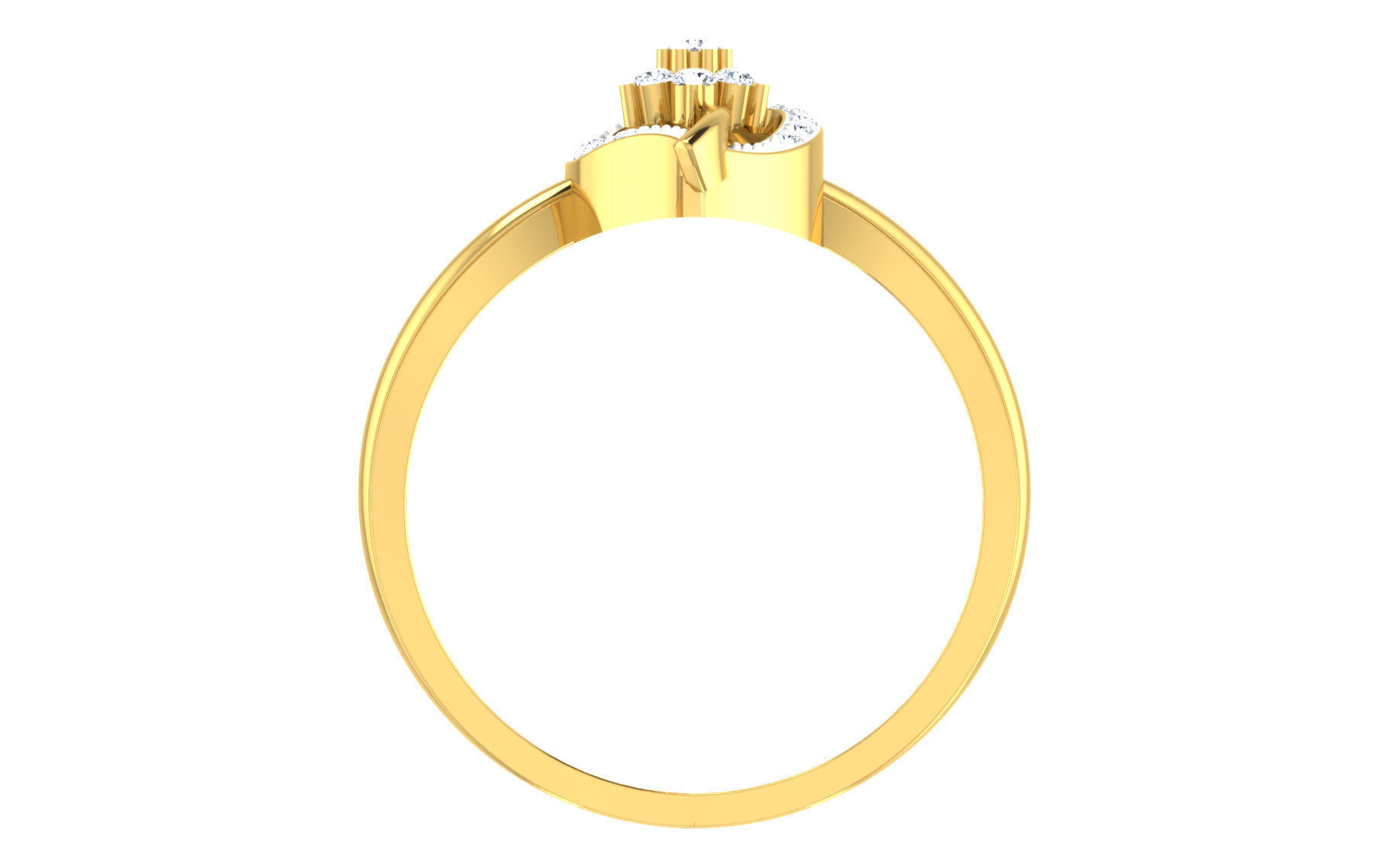 Women Ring Render 3dm STL OBJ FBX Details 3D print model_3