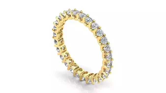 U Shaped Eternity Ring 2mm stone size swiss 8 and EU48