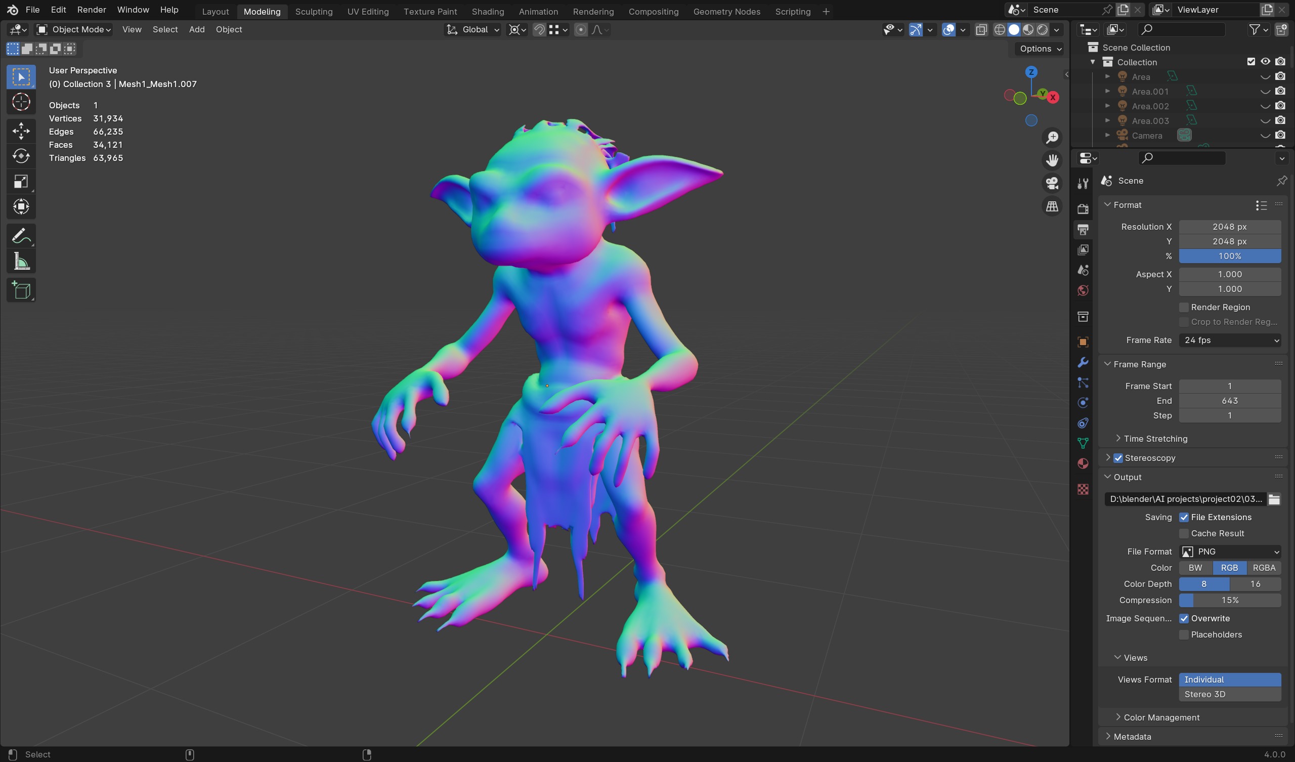 Swamp Goblin - Game Ready Low Poly Character Low-poly 3D model_8