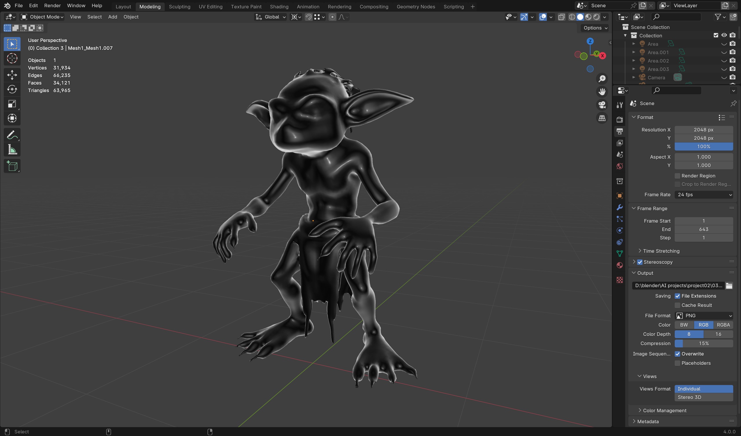 Swamp Goblin - Game Ready Low Poly Character Low-poly 3D model_9
