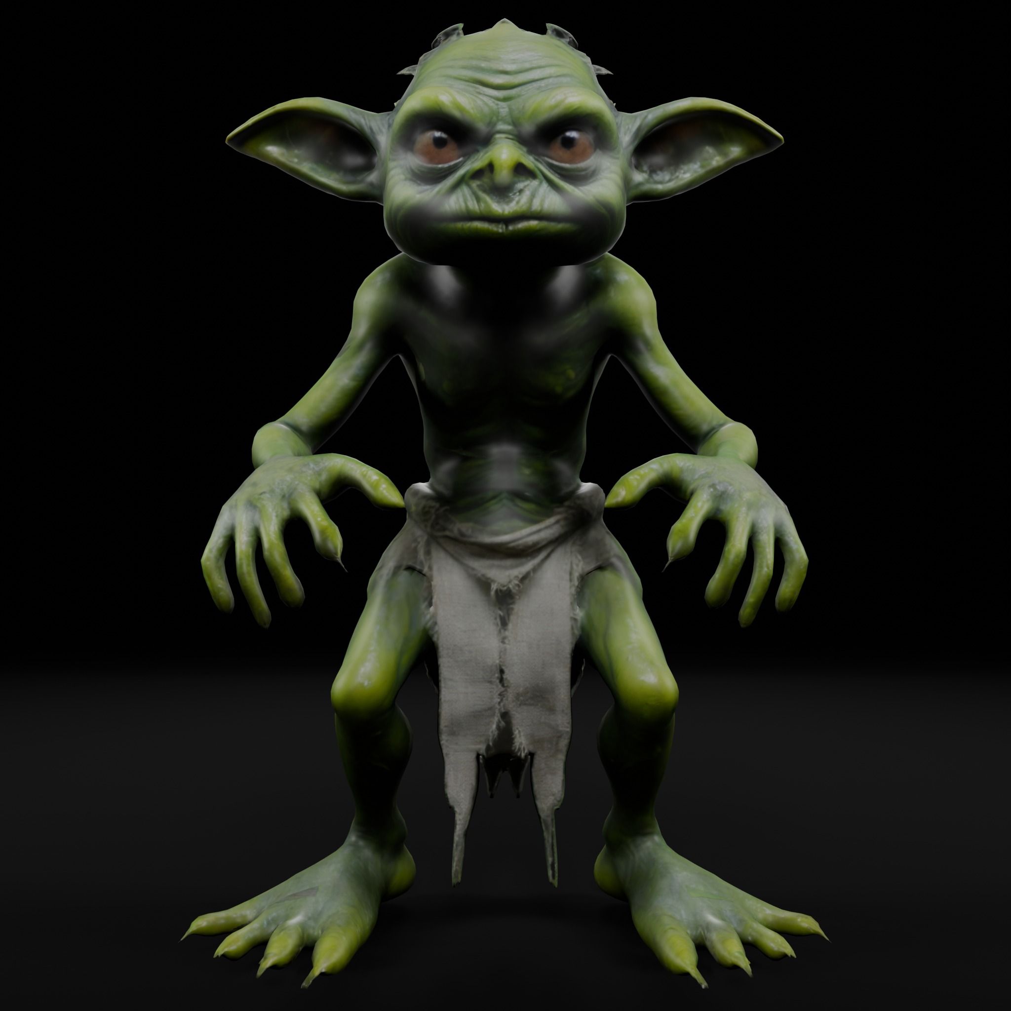 Swamp Goblin - Game Ready Low Poly Character Low-poly 3D model_3