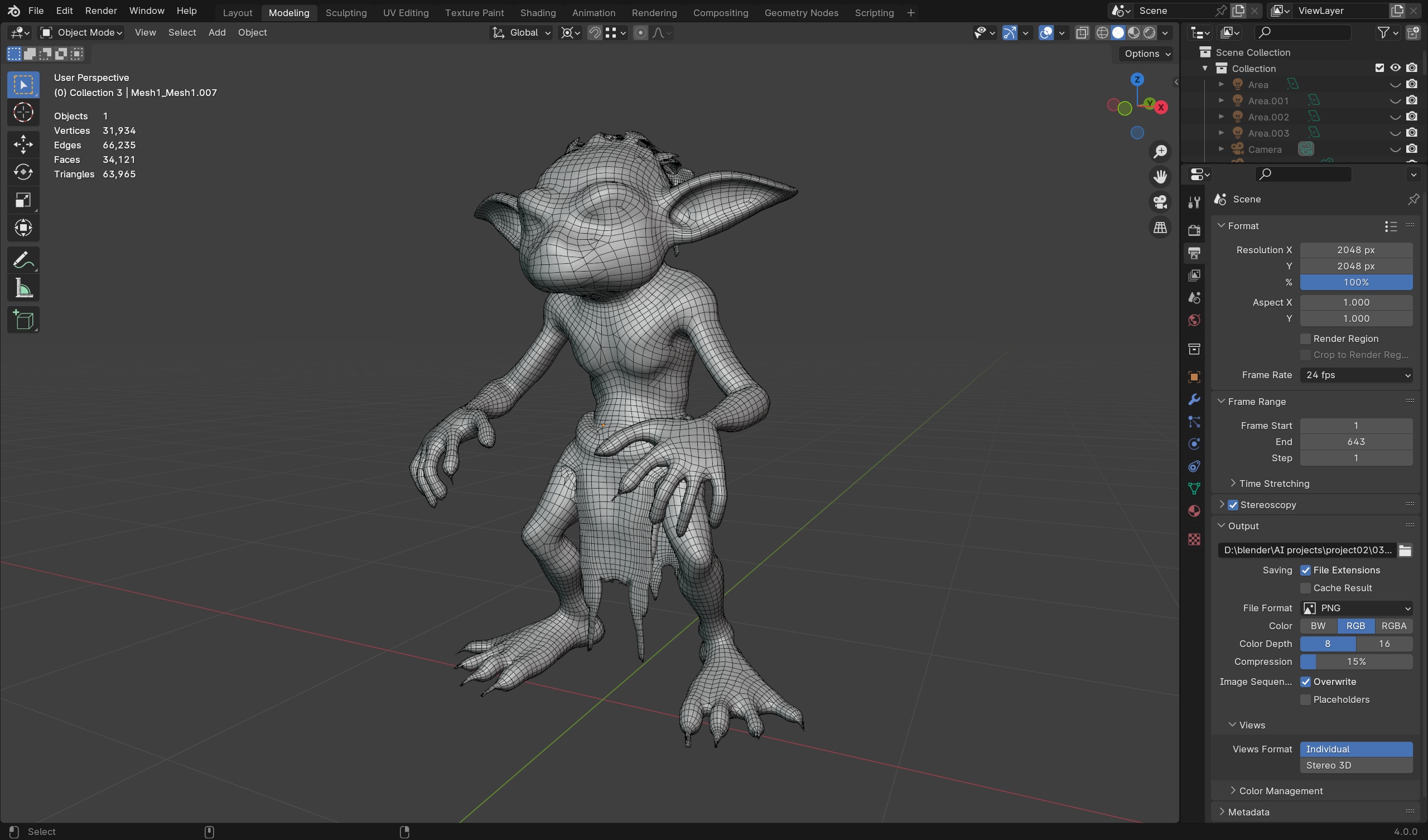 Swamp Goblin - Game Ready Low Poly Character Low-poly 3D model_6