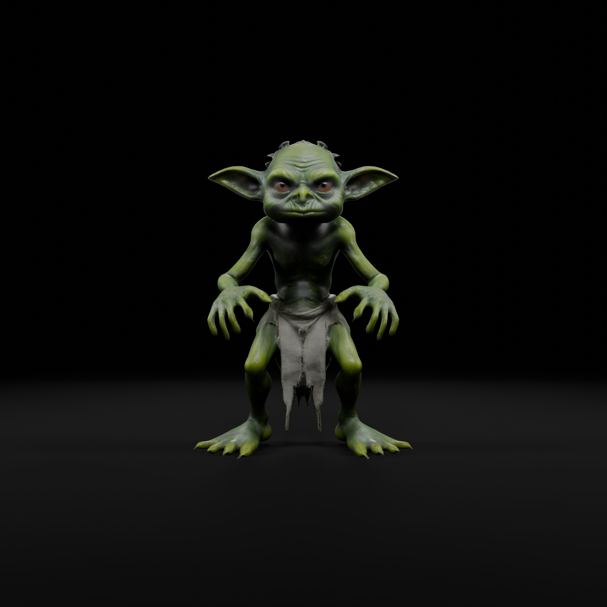 Swamp Goblin - Game Ready Low Poly Character Low-poly 3D model_1