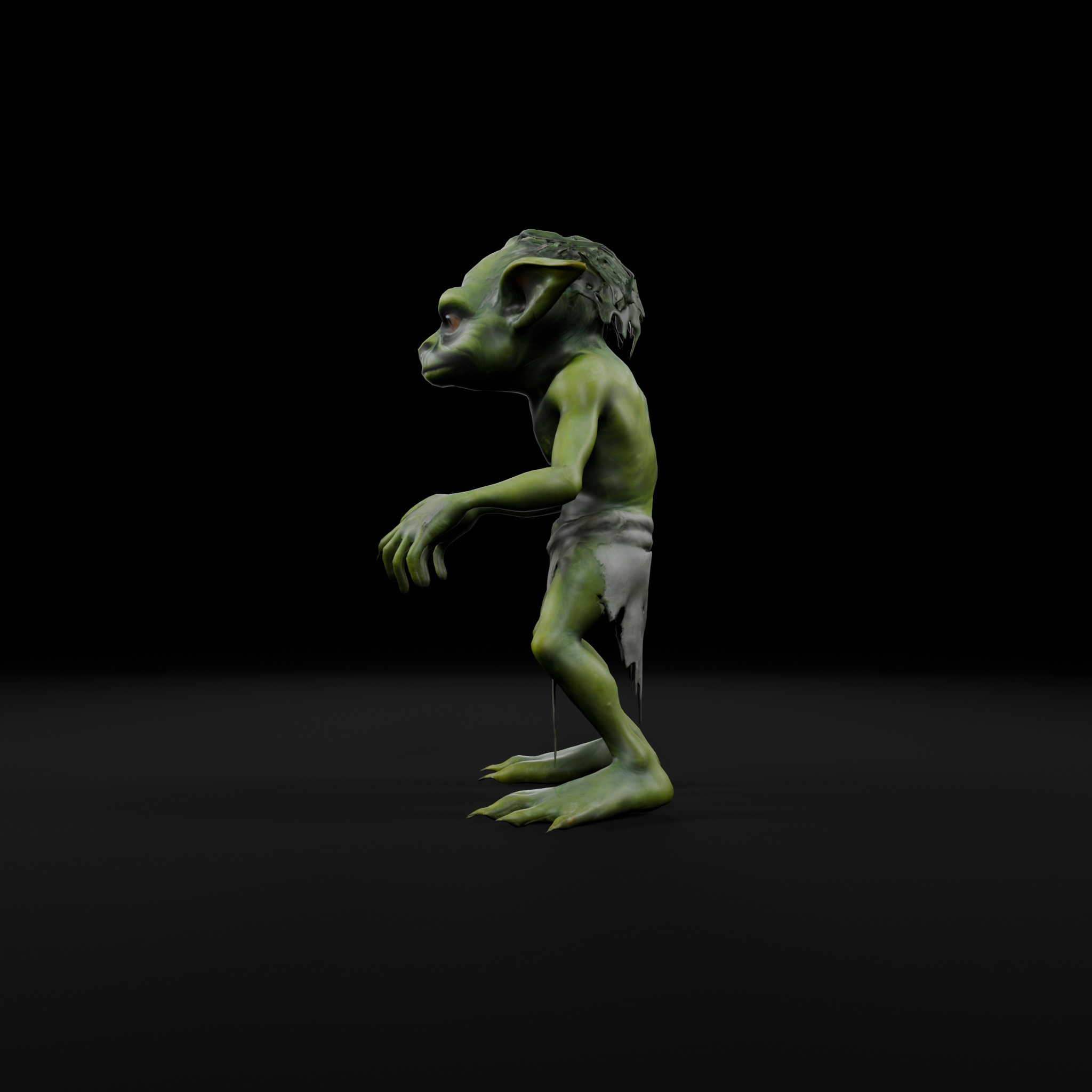 Swamp Goblin - Game Ready Low Poly Character Low-poly 3D model_2