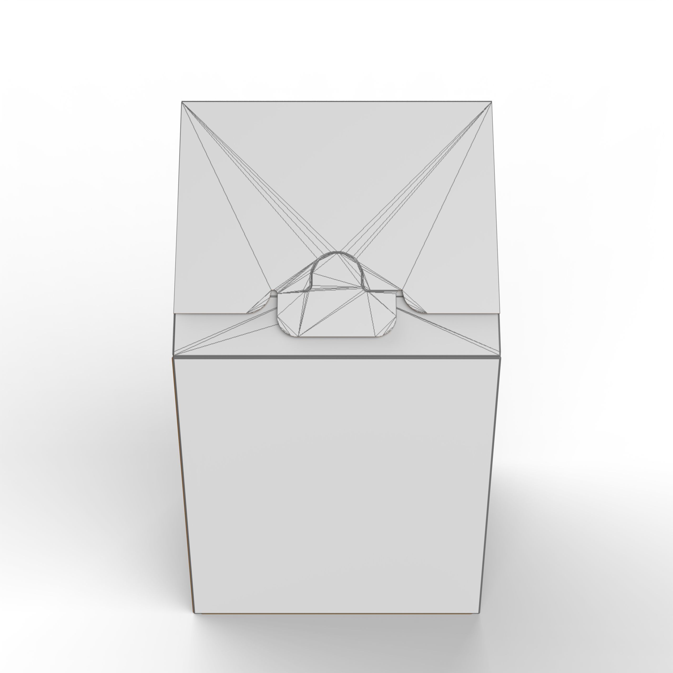 Gable Top Cardboard Packaging Box 120x120x80mm Texture_4