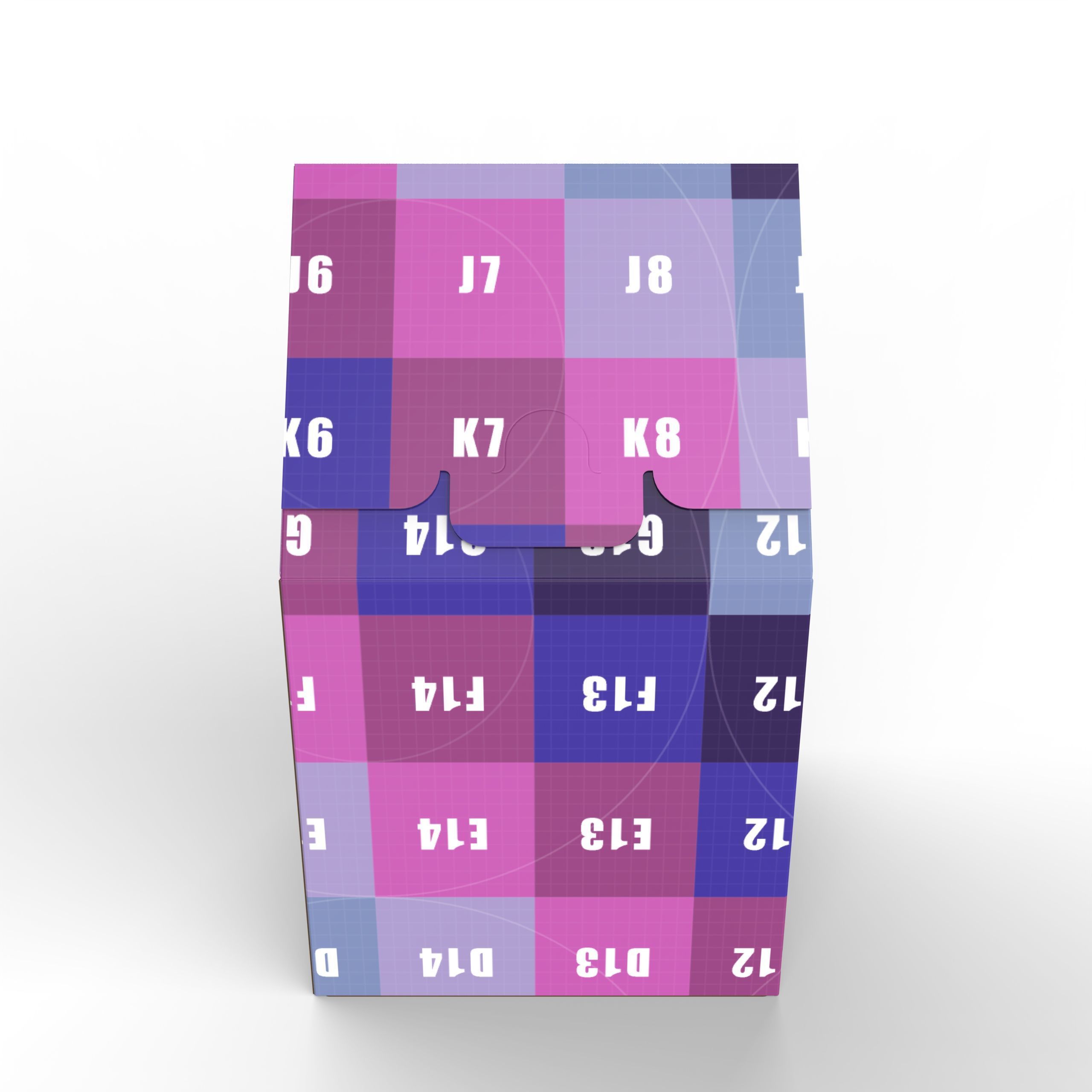 Gable Top Cardboard Packaging Box 120x120x80mm Texture_7