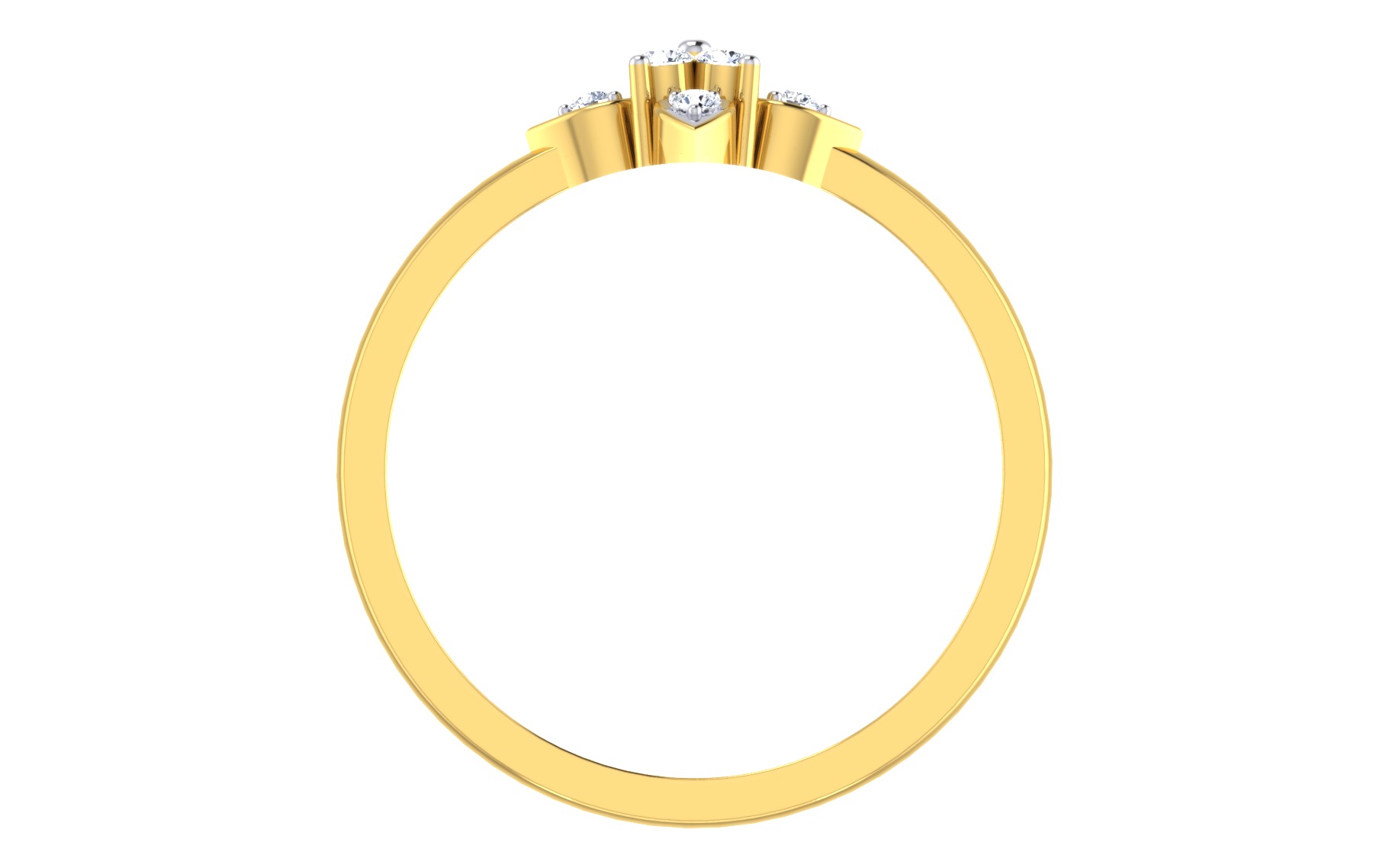 Women Ring Render 3dm STL OBJ FBX Details 3D print model_4