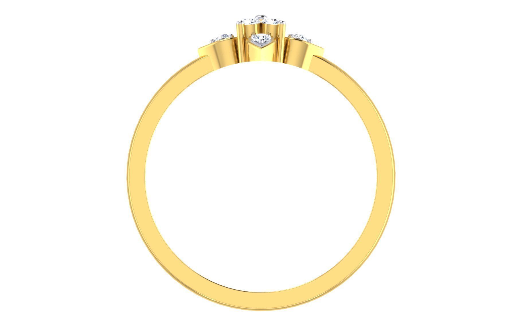 Women Ring Render 3dm STL OBJ FBX Details 3D print model_3