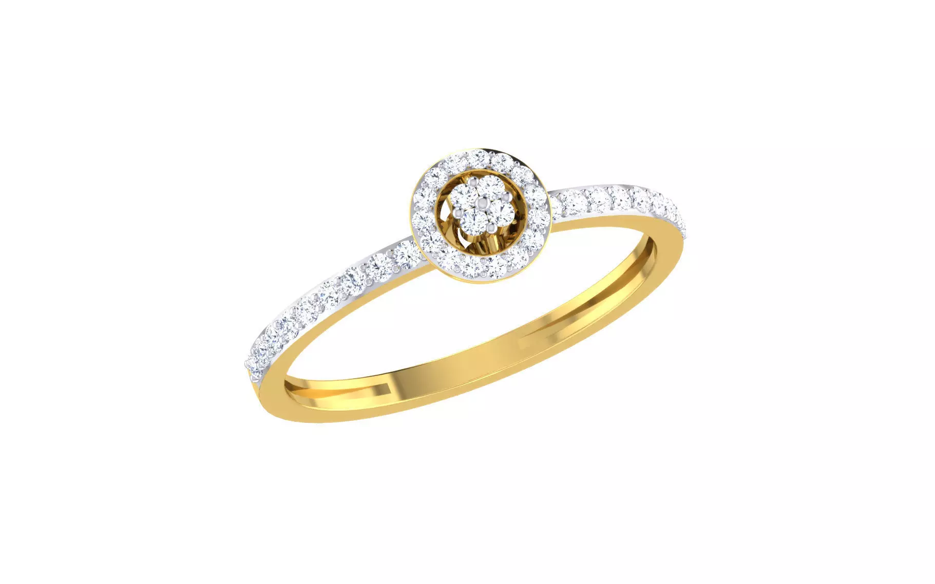 Women Ring Render 3dm STL OBJ FBX Details 3D print model