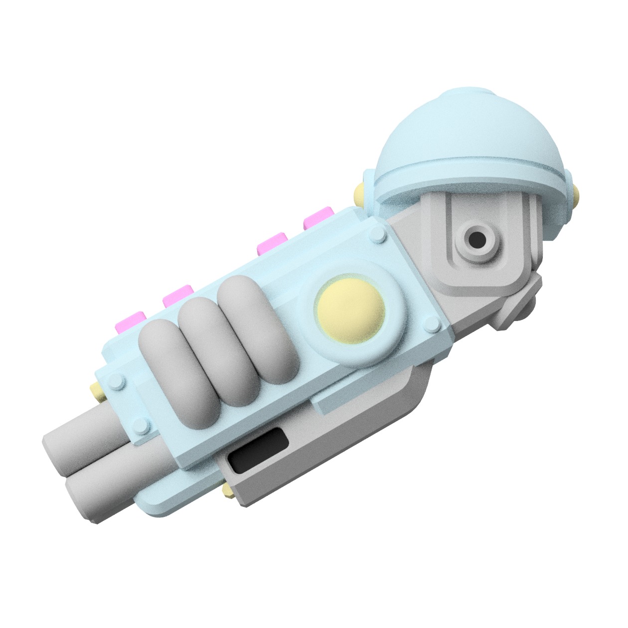 UWU Strike Force Thumper Tabletop Mech Miniature 3D print model_7