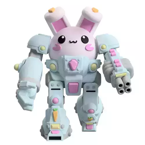 UWU Strike Force Thumper Tabletop Mech Miniature 3D print model