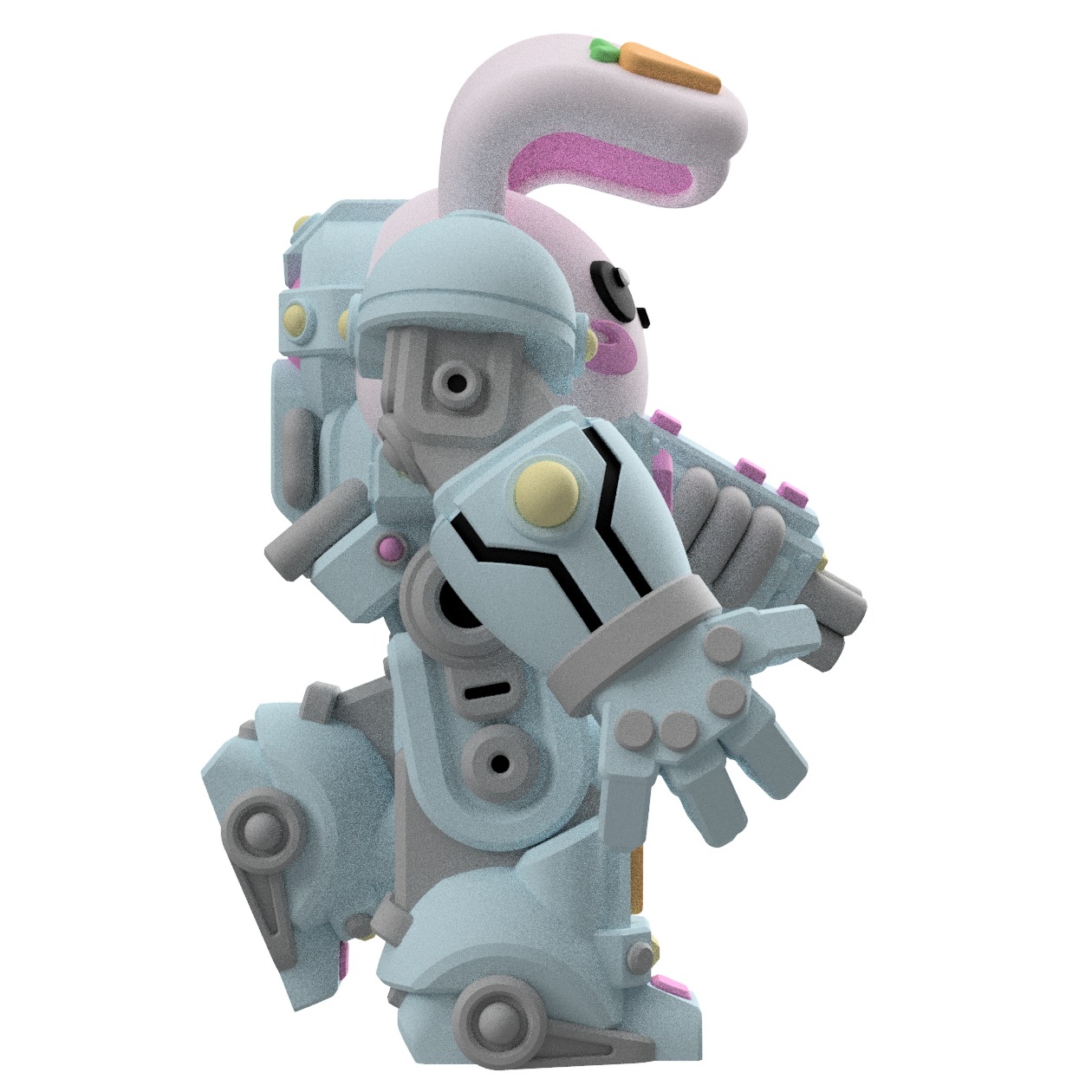 UWU Strike Force Thumper Tabletop Mech Miniature 3D print model_3