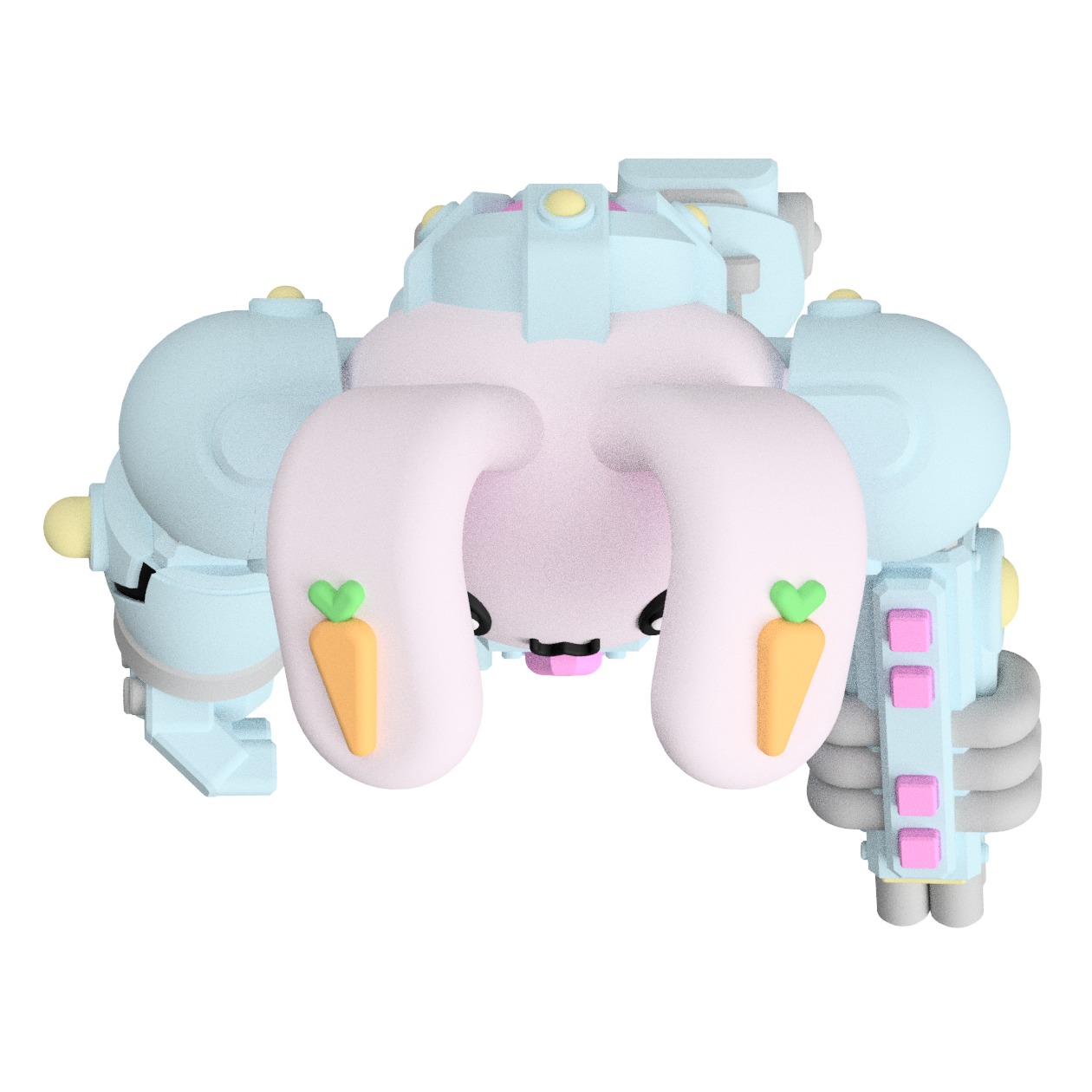 UWU Strike Force Thumper Tabletop Mech Miniature 3D print model_6