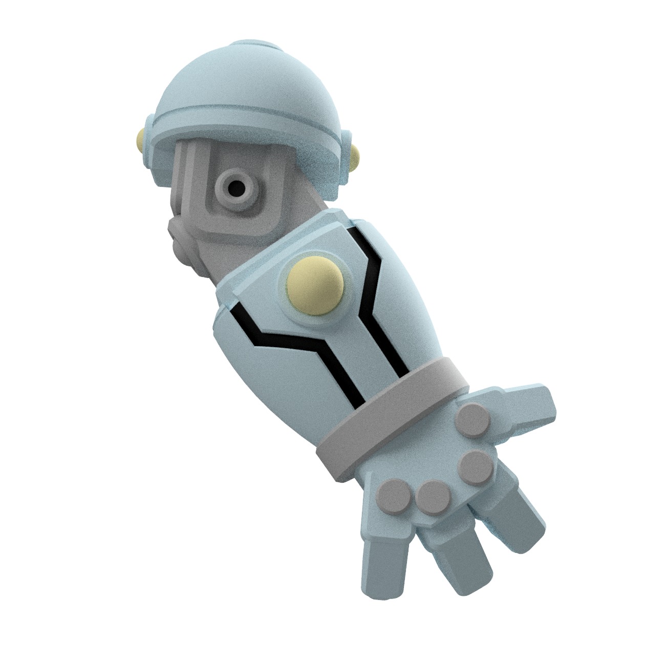 UWU Strike Force Thumper Tabletop Mech Miniature 3D print model_8