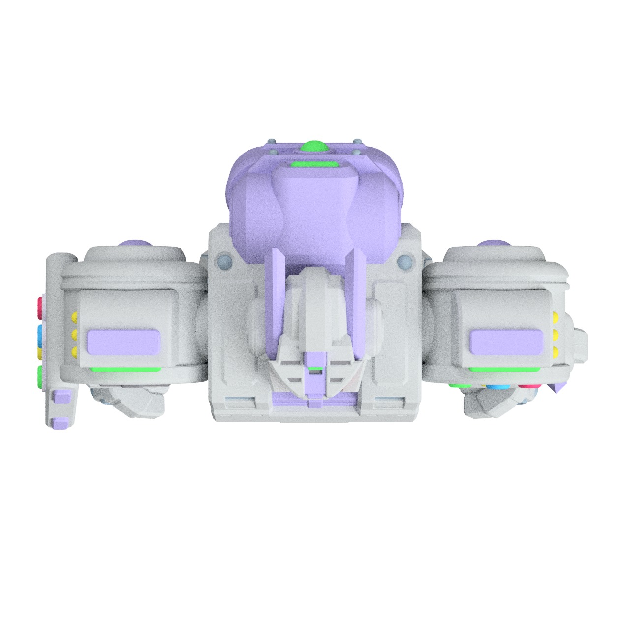 Super Phantom Commander Retro Gaming Tabletop Mech Miniature 3D print model_6