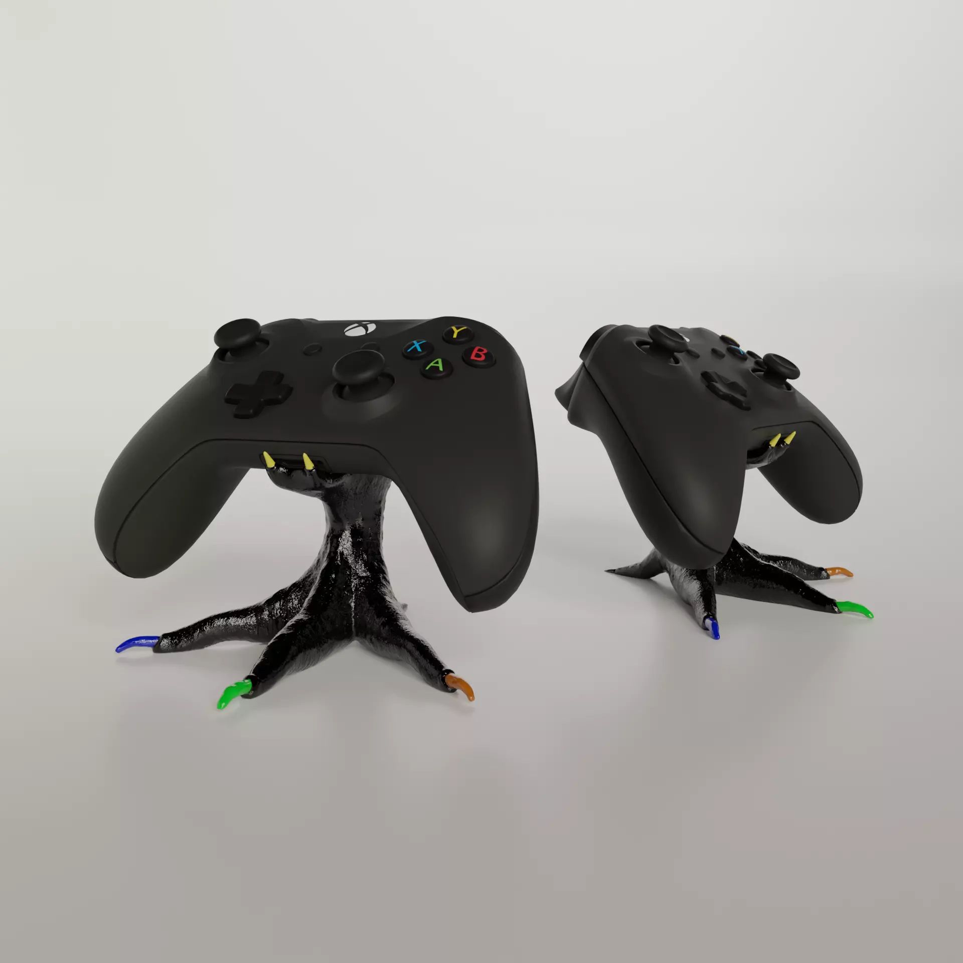 Chicken claw controller Stand V2 3D print model