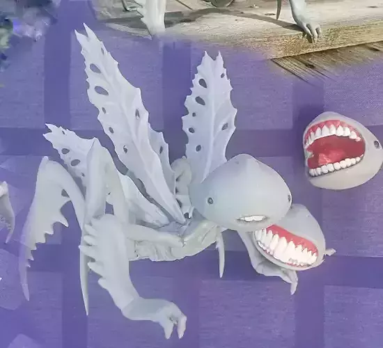 THE TOOTH FAIRY HELLBOY 2 STL for 3D PRINT 3 variations of head 3D print model