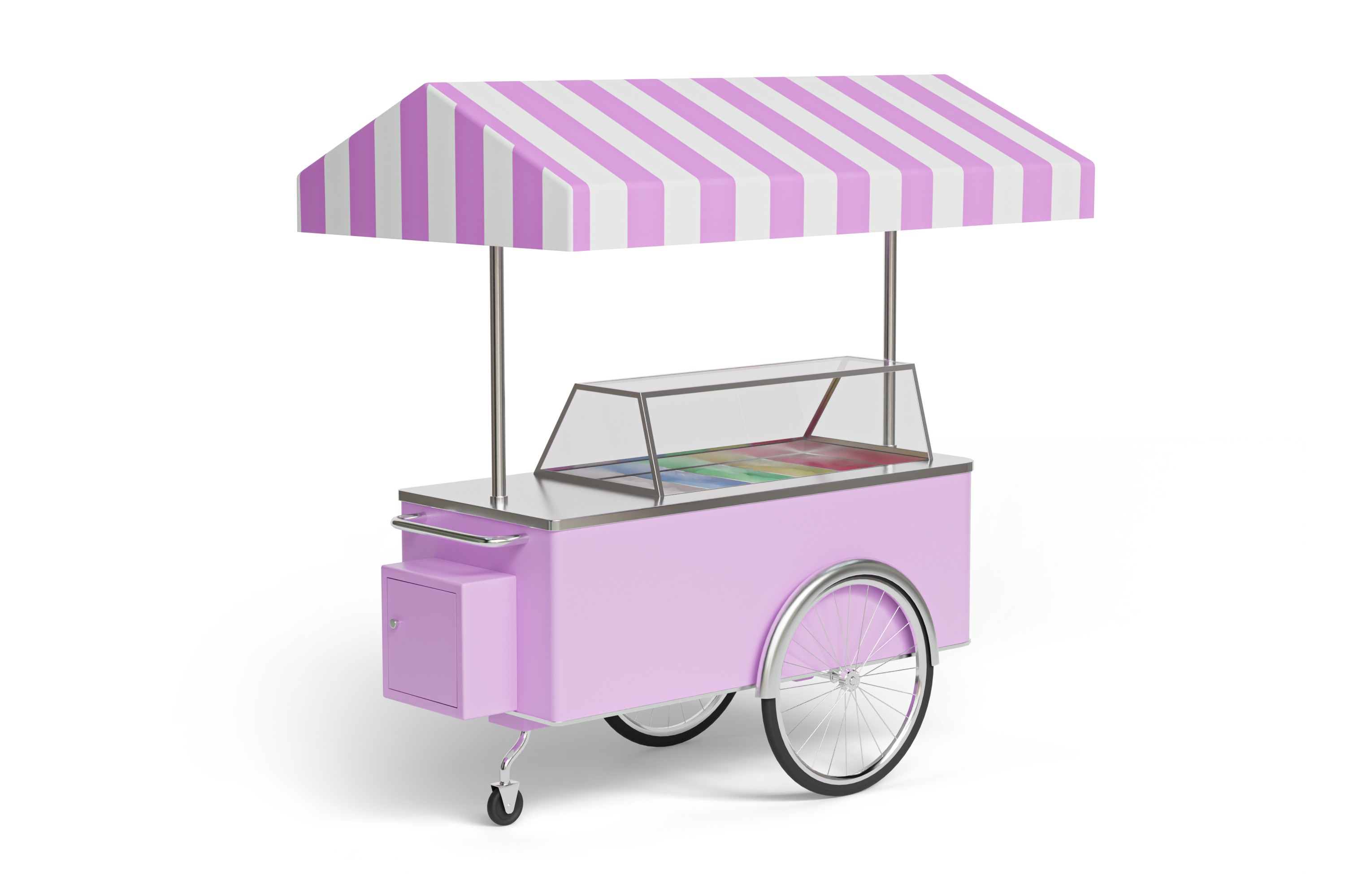 ice cream cart 3D model_1