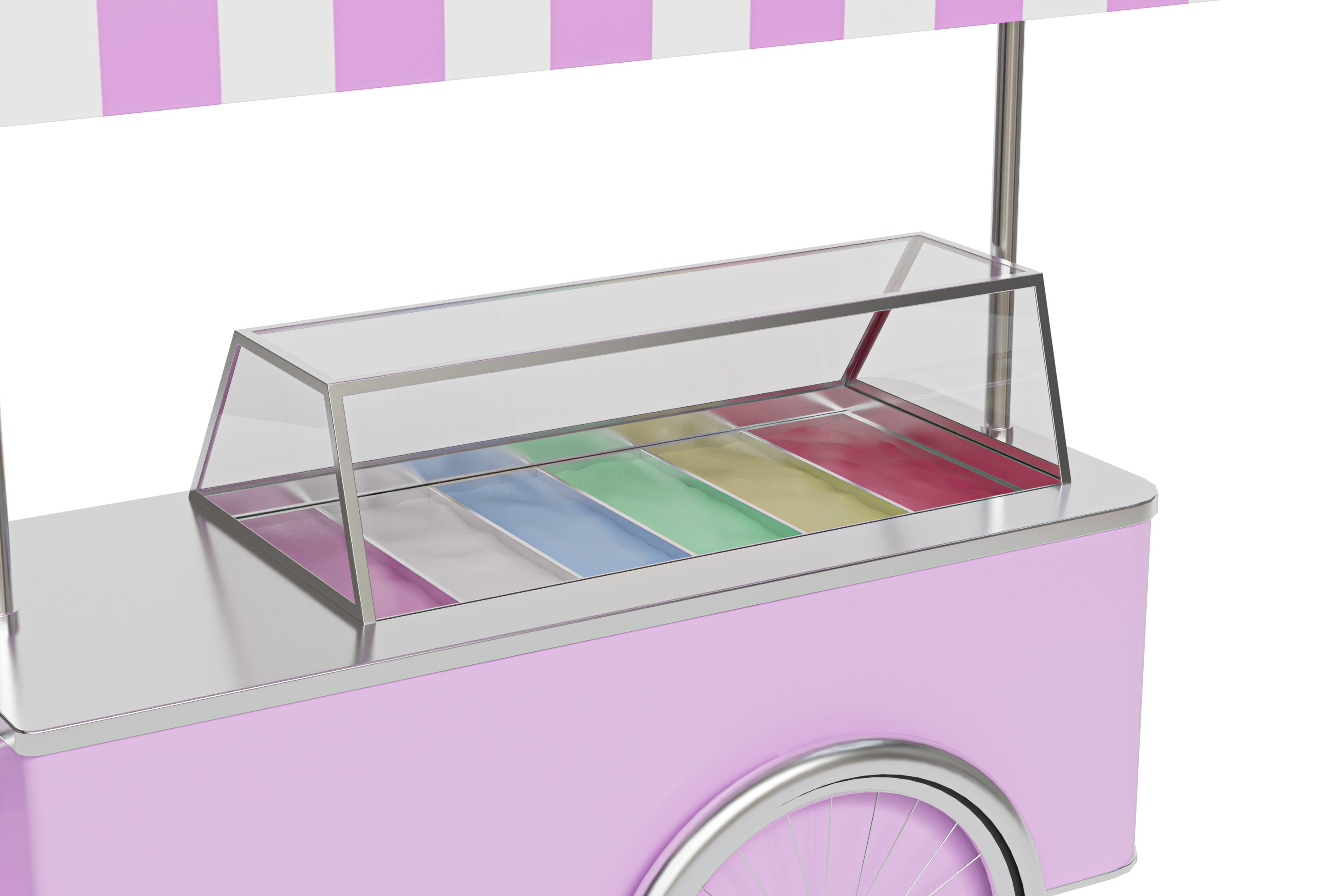 ice cream cart 3D model_3