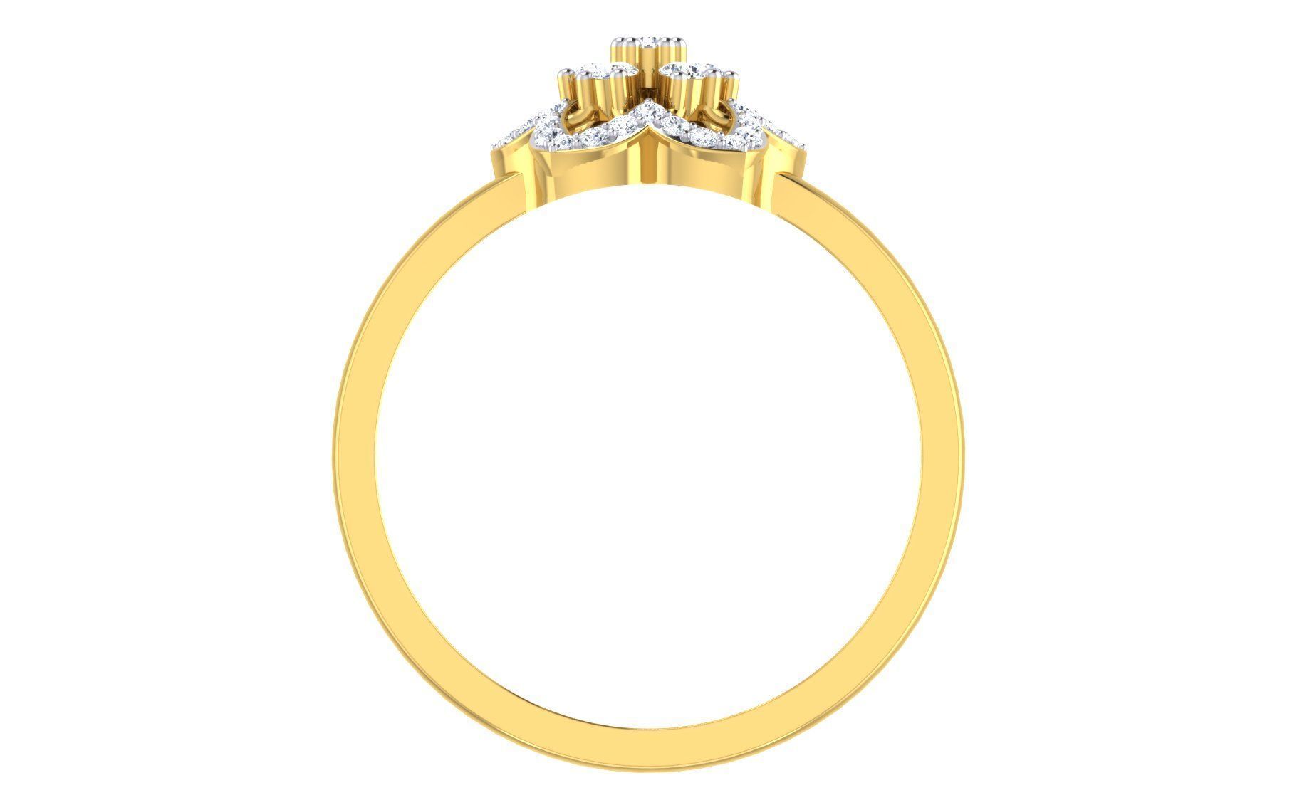 Women Ring  Render 3dm STL OBJ FBX Details 3D print model_3