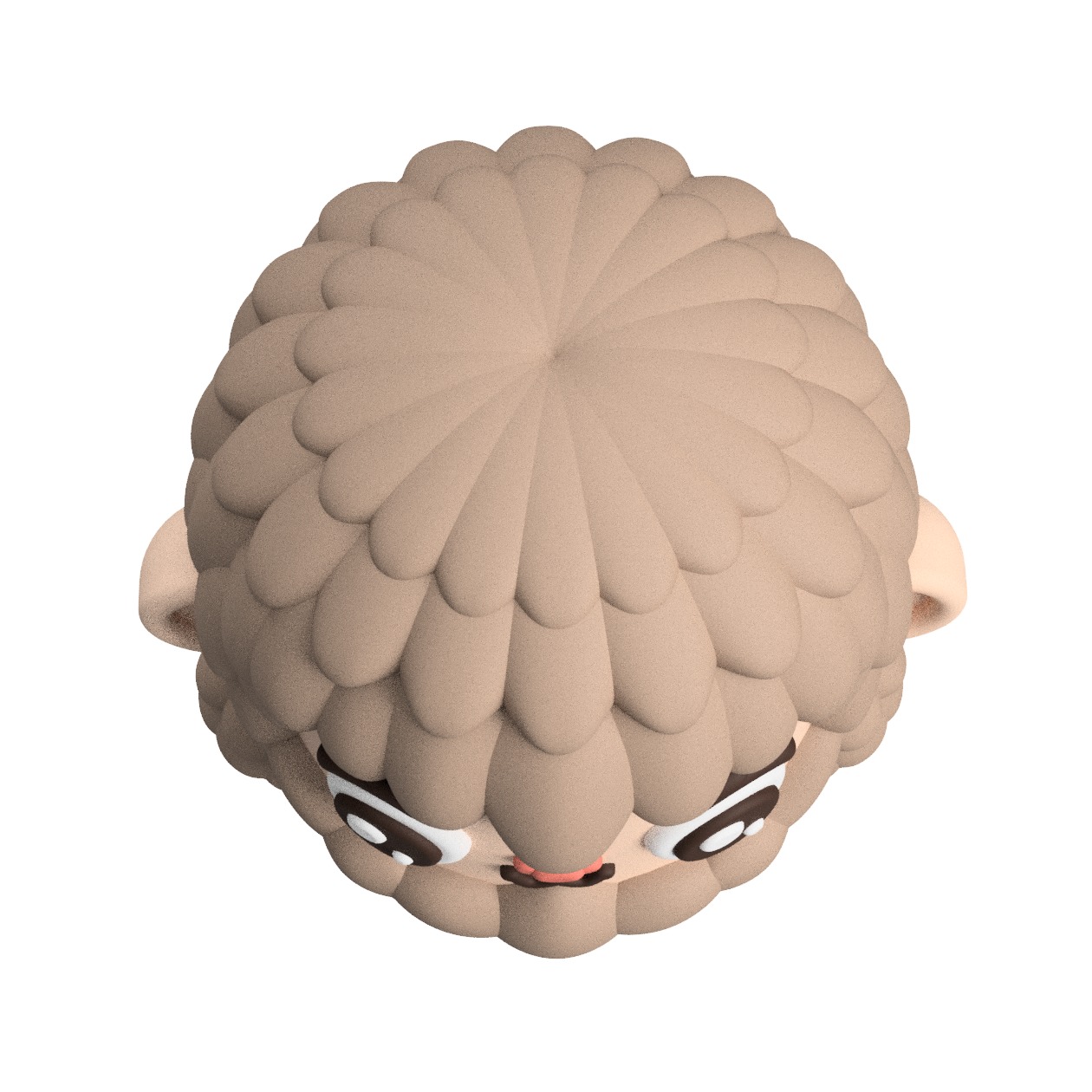 Cute Cryptid Little Bigfoot Art Toy Figure 3D print model_6