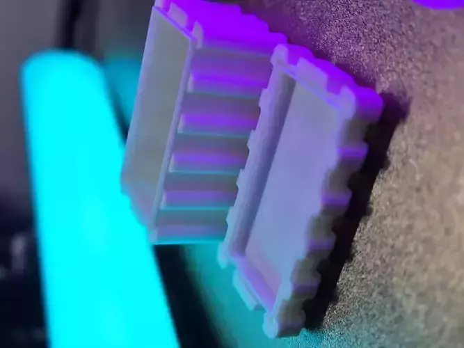Plastic shock absorbing chest and cover 3D print model