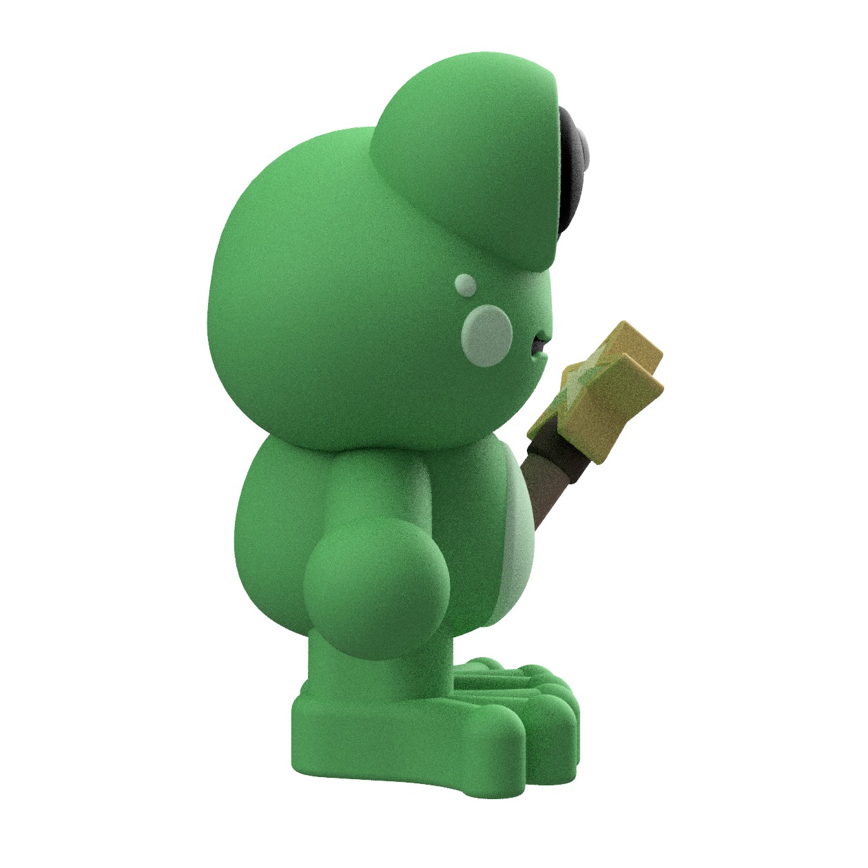 Cute Cryptid Loveland Frogman Art Toy Figure 3D print model_3