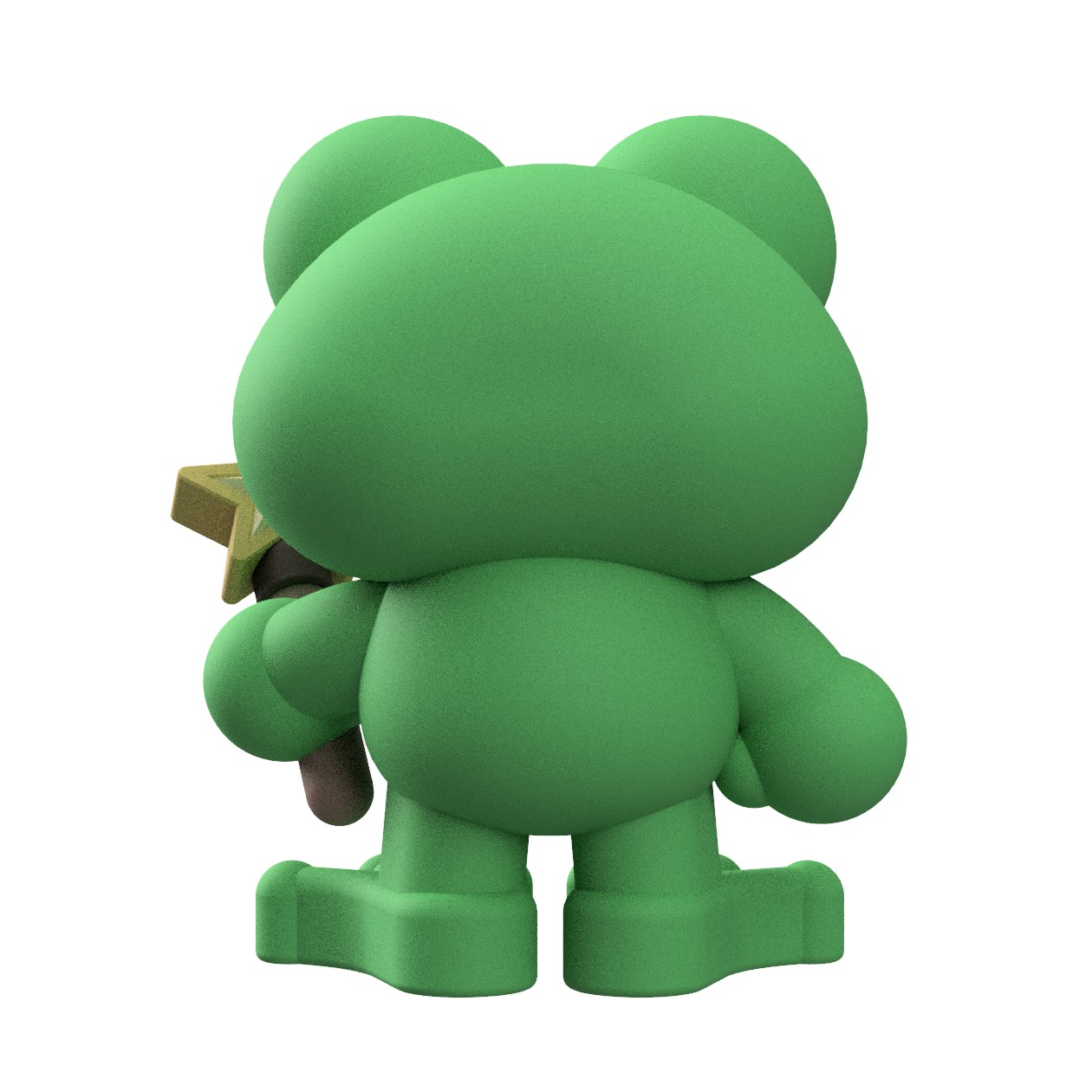 Cute Cryptid Loveland Frogman Art Toy Figure 3D print model_4