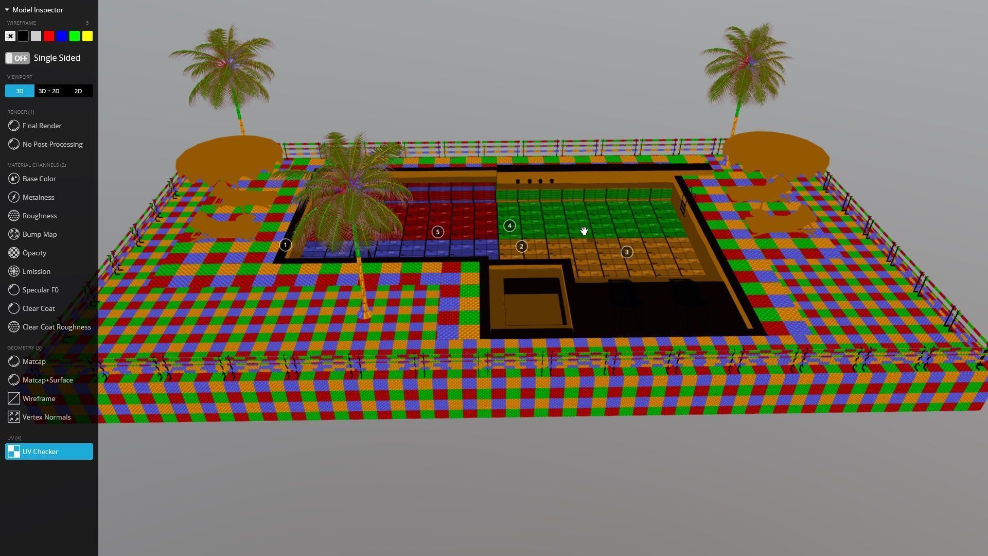 Swimming pool 3D model_7