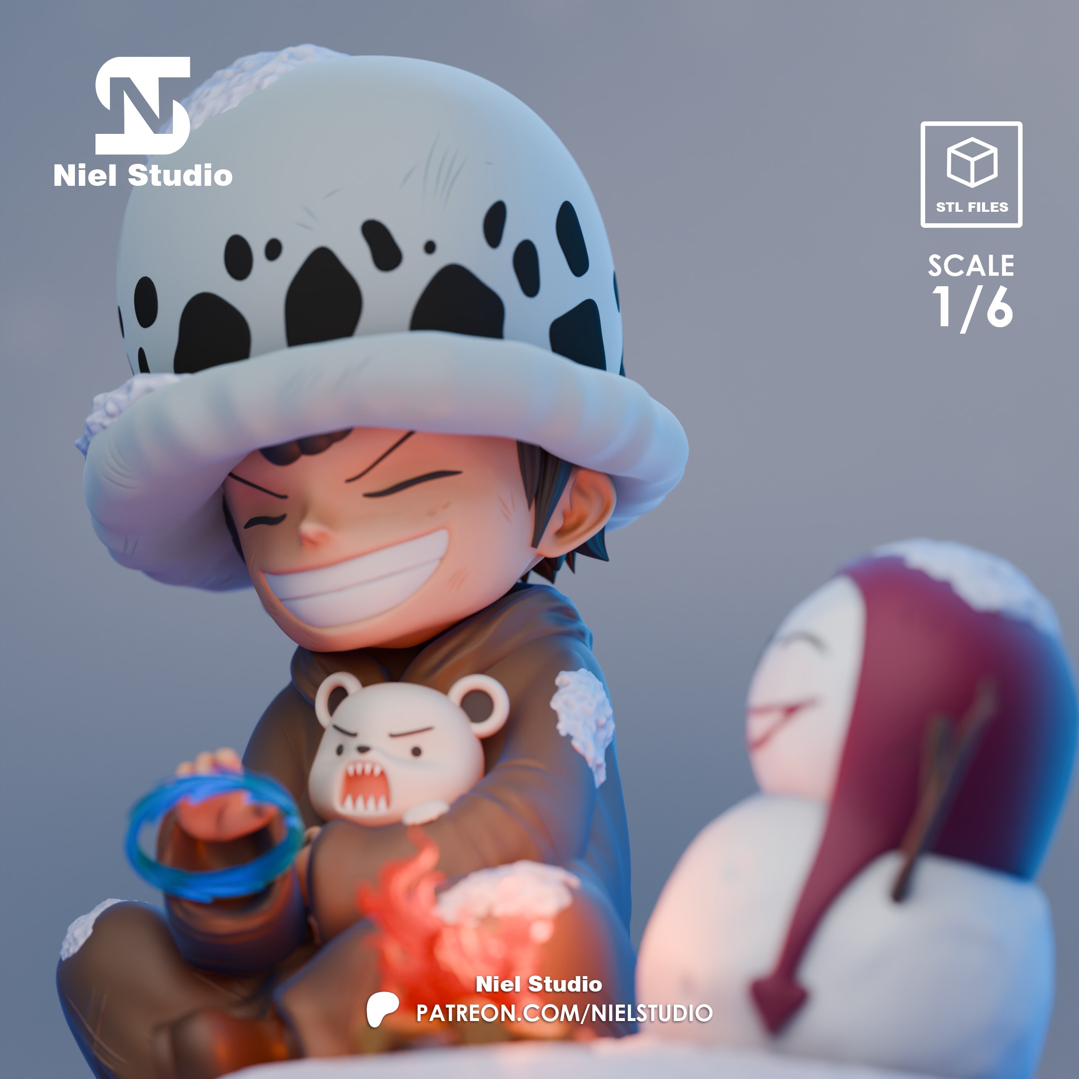 LAW TRAFALGAR ONE PIECE 3D print model_4