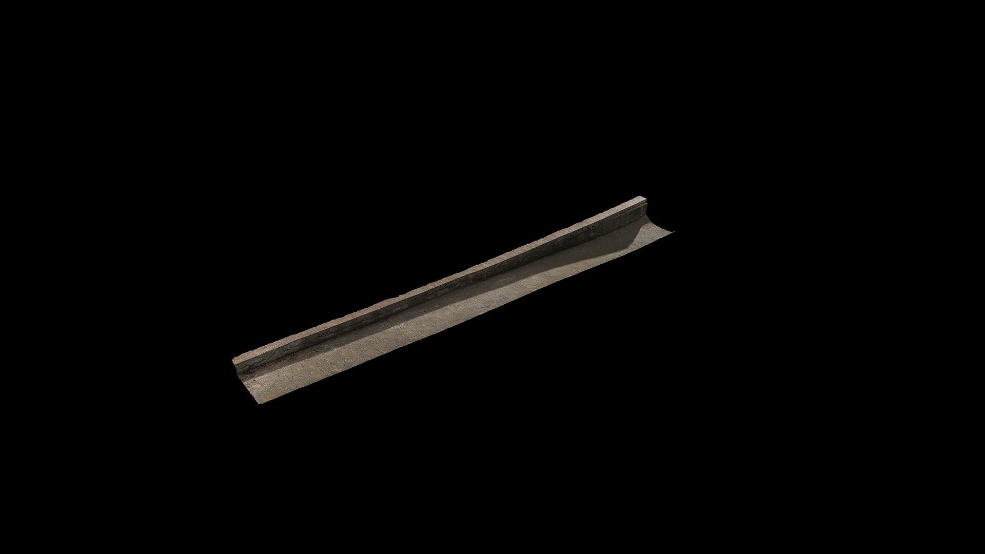 Anydrafts Street gutter 02 Low-poly 3D model_1