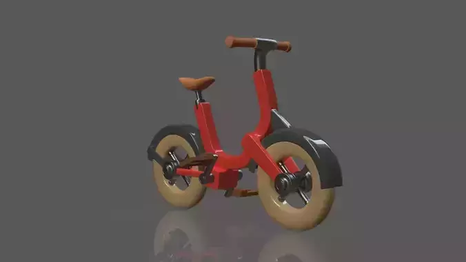 Children Tricycle Bike - 3 - Textured  3D model