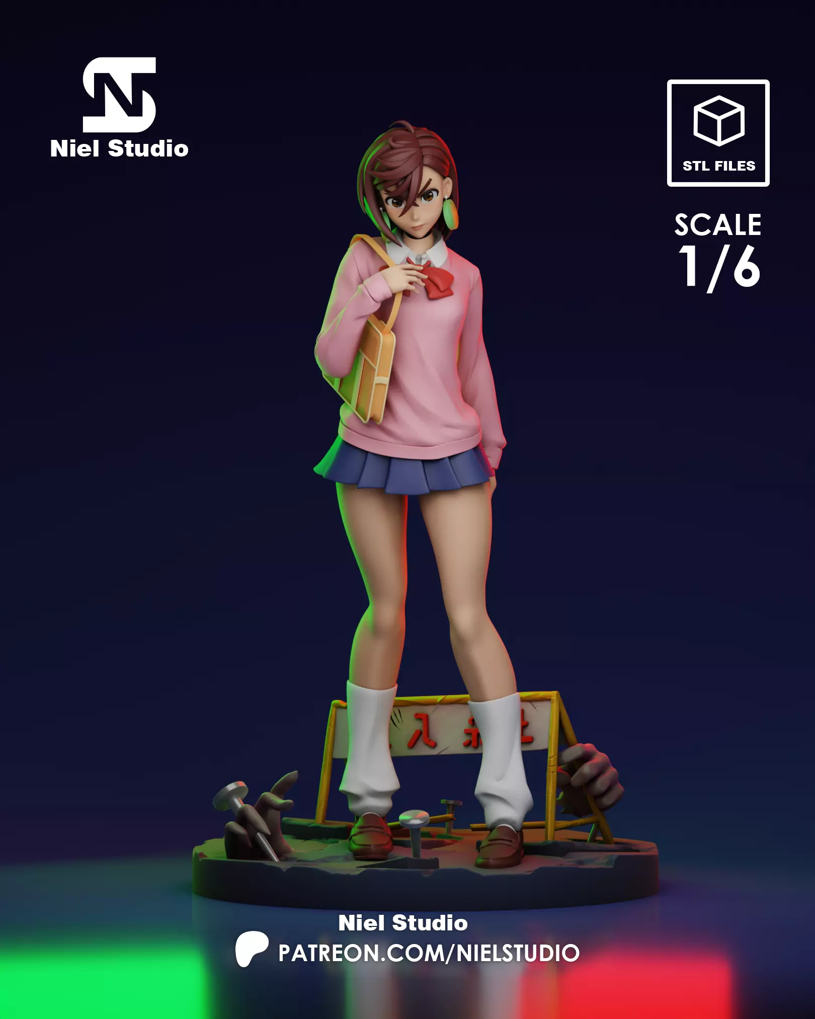 Momo Ayase DandaDan 3D print model_0