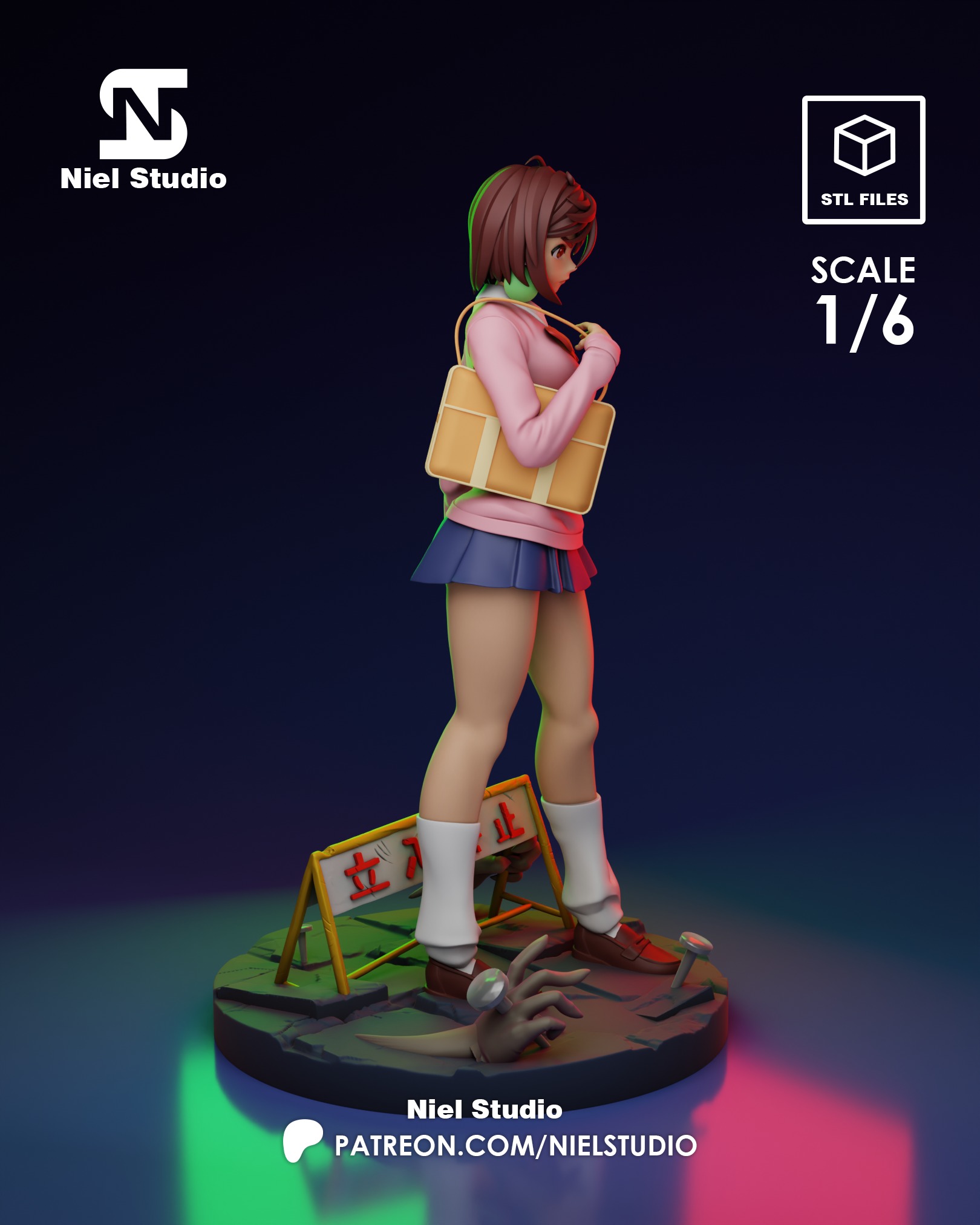 Momo Ayase DandaDan 3D print model_3