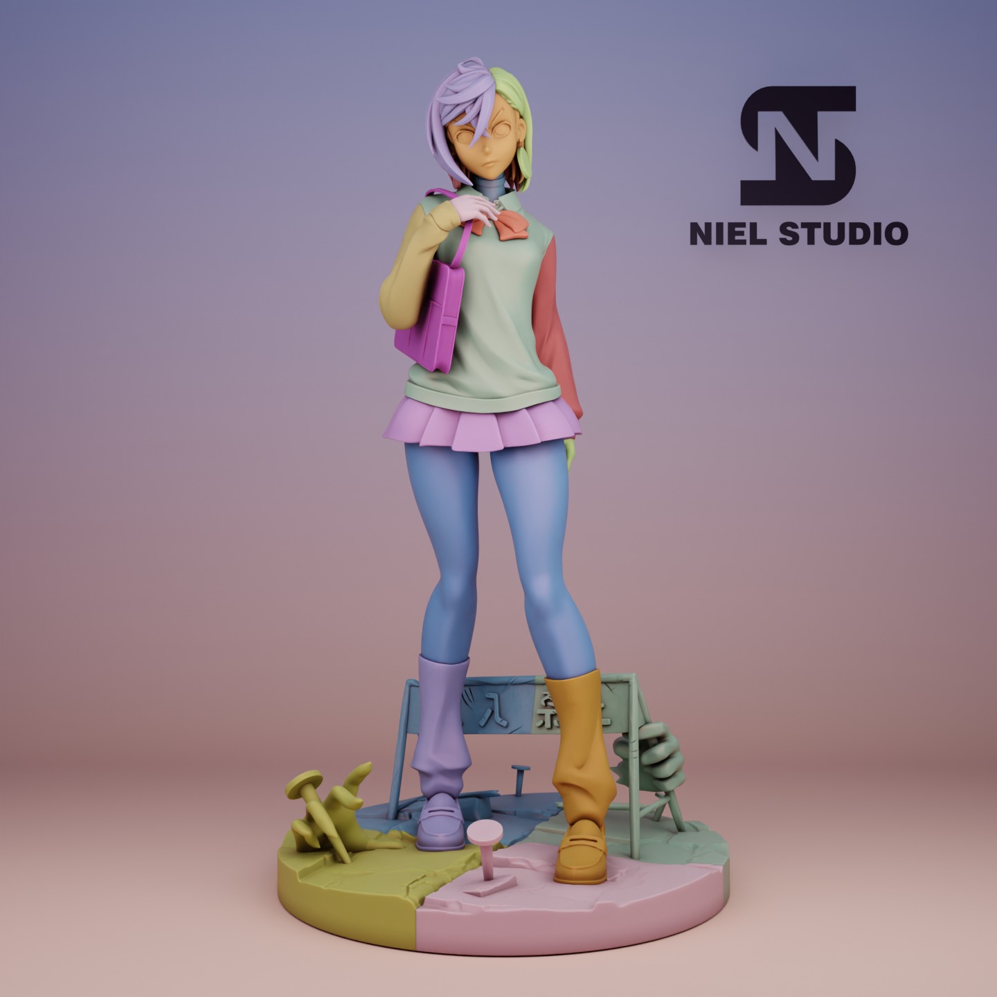 Momo Ayase DandaDan 3D print model_1