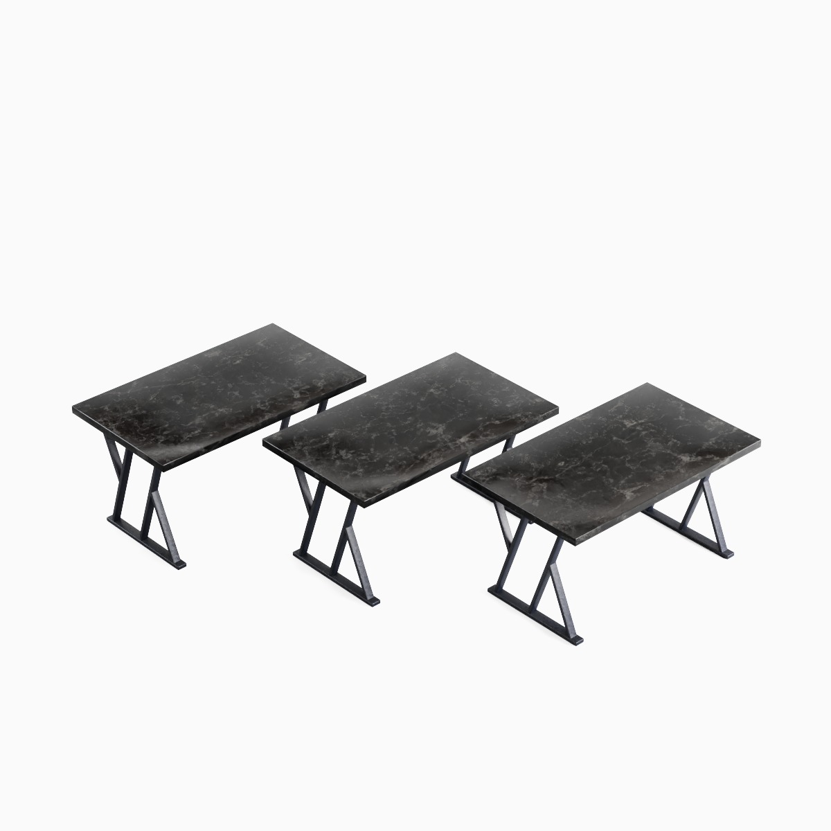 Loft Tables 01 Low-poly 3D model_4