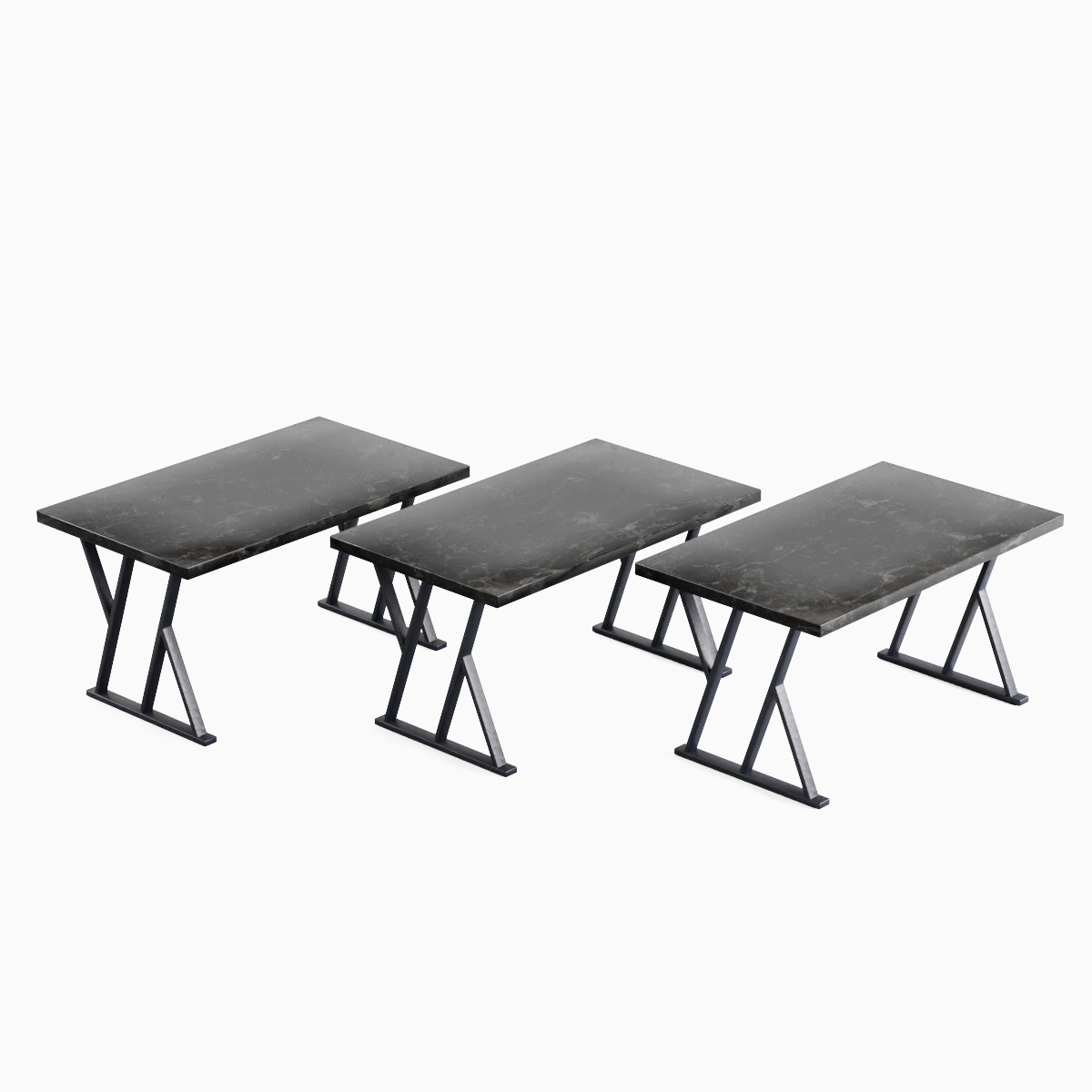 Loft Tables 01 Low-poly 3D model_1