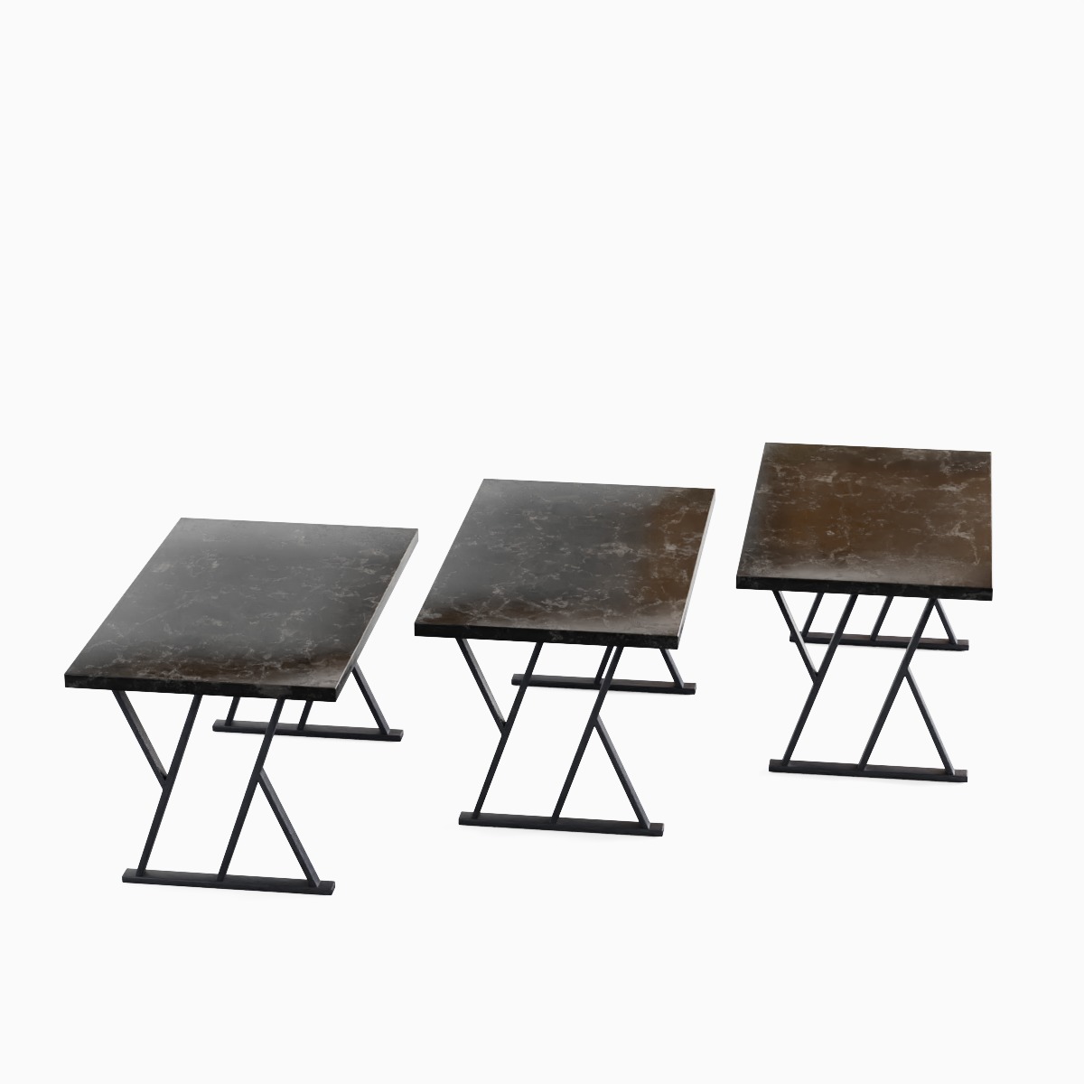 Loft Tables 01 Low-poly 3D model_2