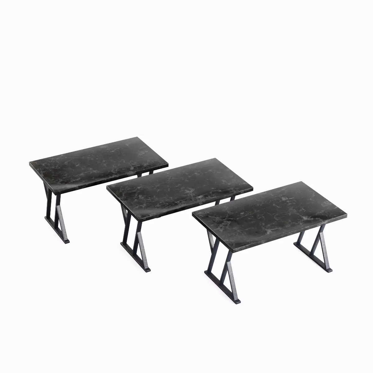 Loft Tables 01 Low-poly 3D model_0