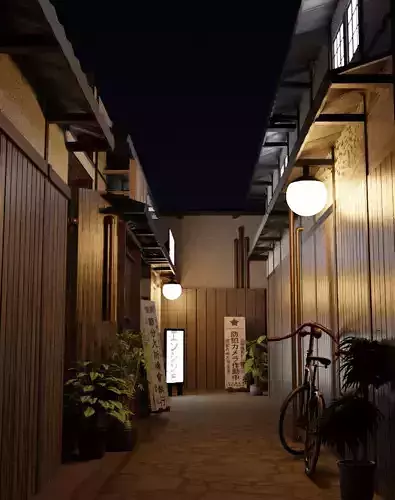 Japanese street scene