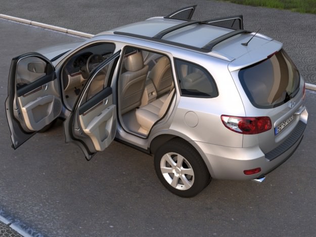 Hyundai Santafe 2006 3D model_6