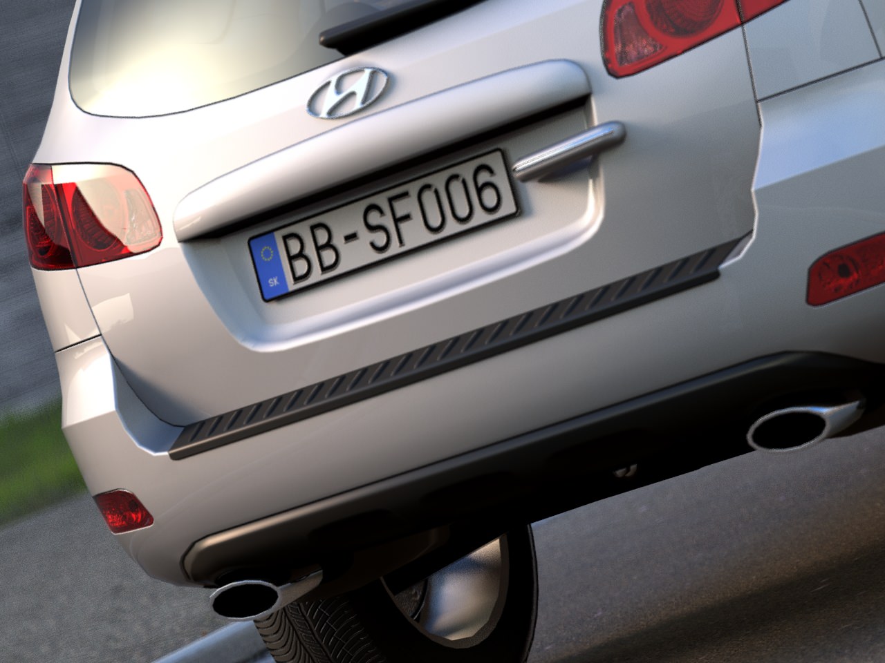 Hyundai Santafe 2006 3D model_11